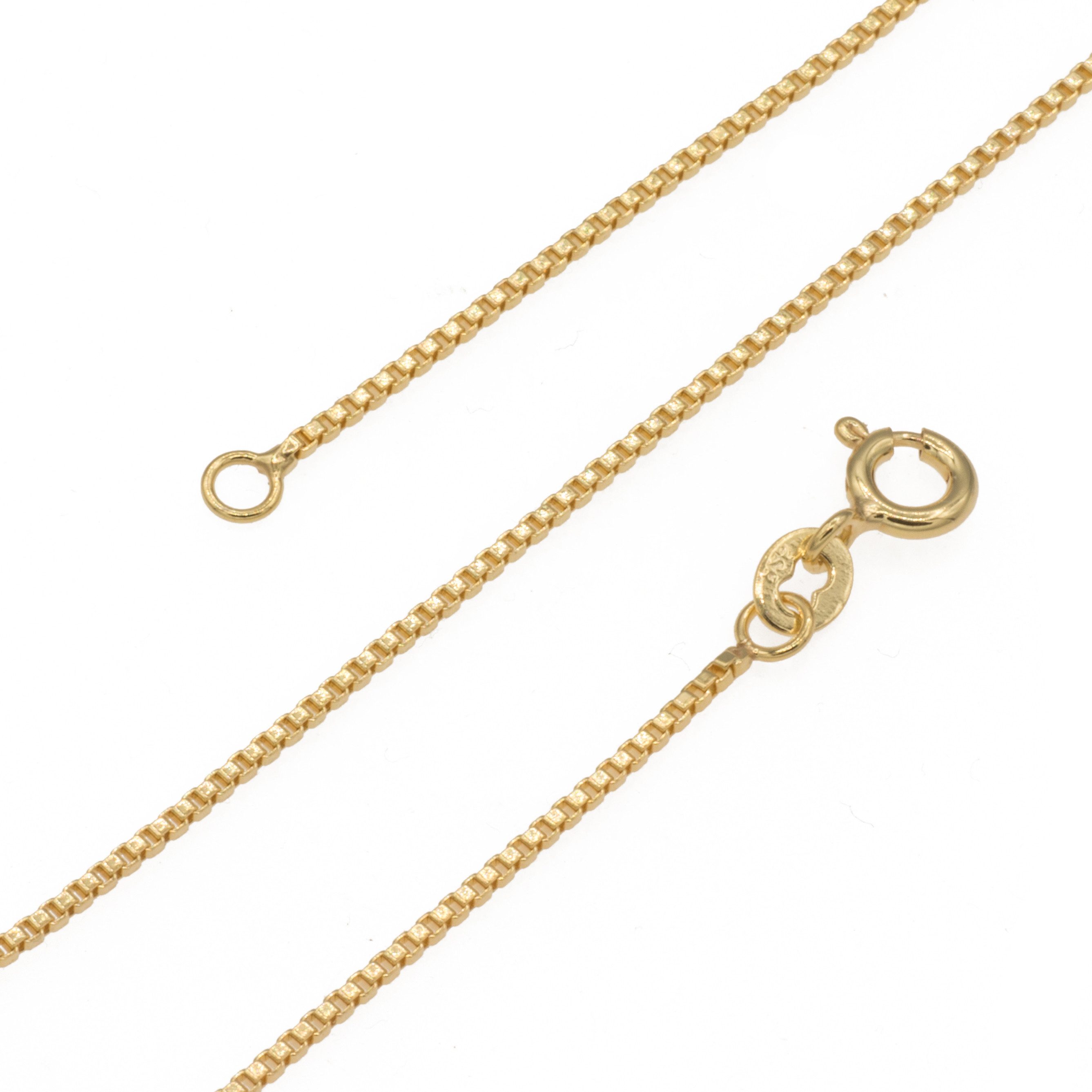 Bella Carina Silberkette Venezianer Kette 1 mm aus 925 Silber vergoldet, 92 günstig online kaufen