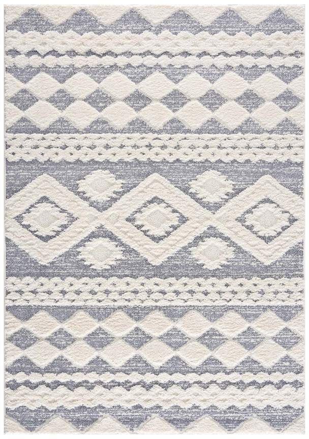 Carpet City Hochflor-Teppich Focus 3005, rechteckig, Höhe: 20 mm, Läufer, Boho, Hochtief-Muster/ 3D-Effekt, für Wohnzimmer, Schlafzimmer