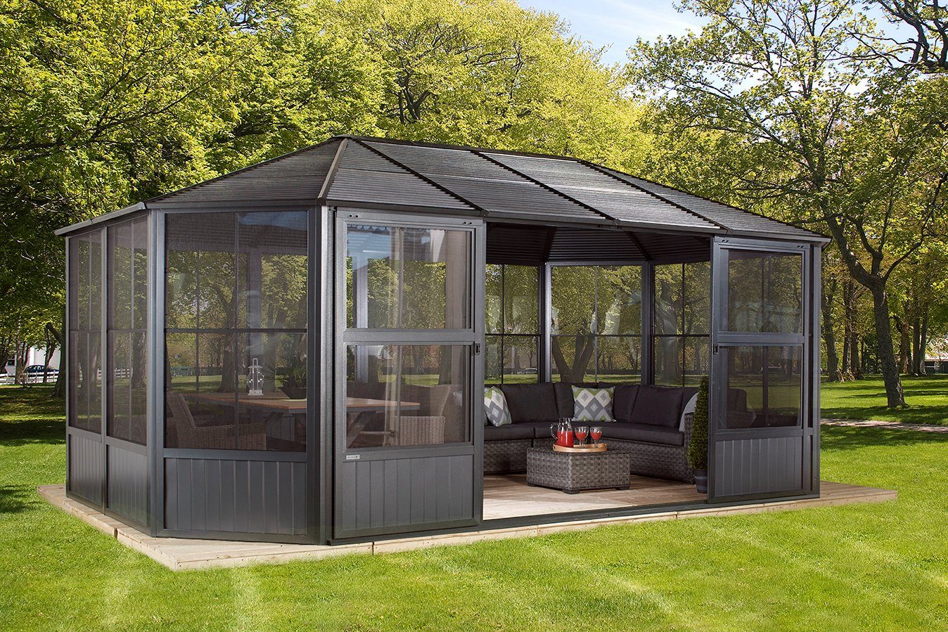 Sojag Pavillon Charleston 12x18, Wintergarten, BxT: günstig online kaufen