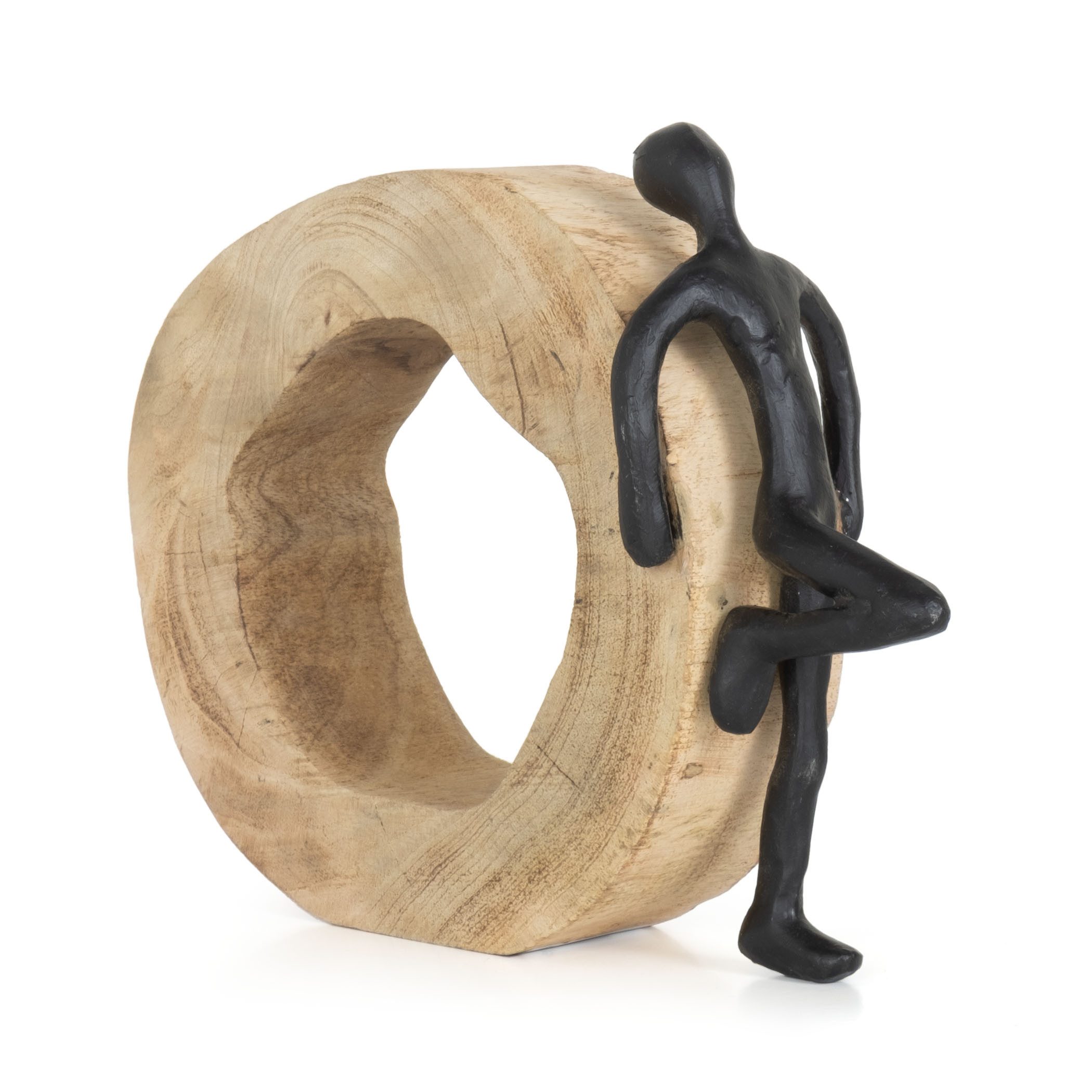 Moritz Skulptur Auszeit, Holz, Tischdeko, Fensterdeko, Wanddeko, Holzdeko, Weihnachtsdeko