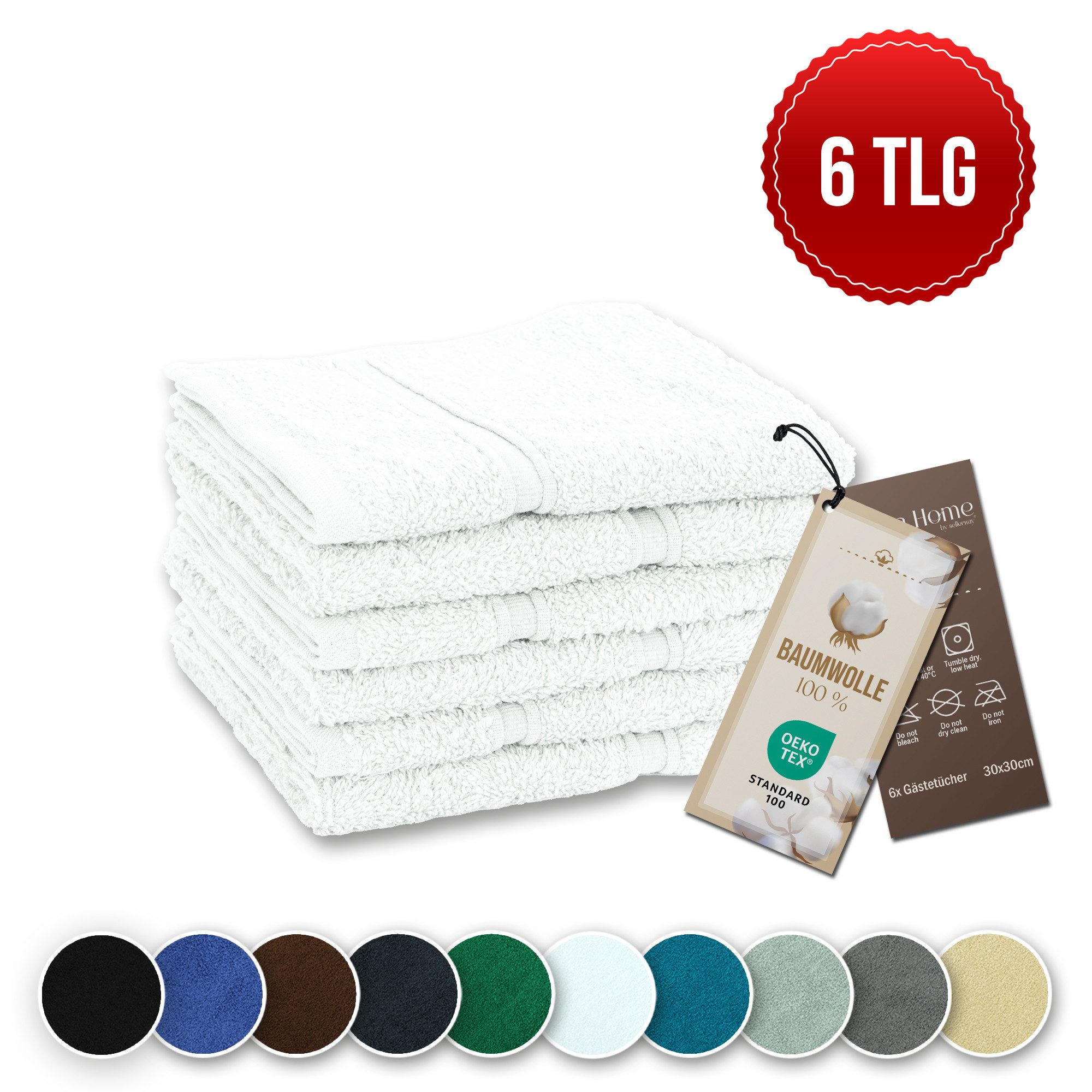 Veluna Home Gästehandtücher 30x30 cm Premium günstig online kaufen
