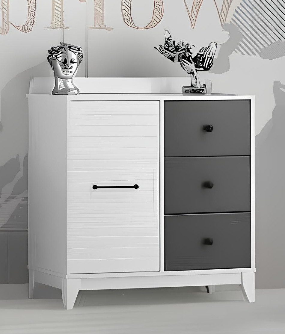 Xlmoebel Kombikommode Heller Schrank mit modernem Design für das Kinderzimmer (Kommode, 1 St., Kommode), Hergestellt in Europa