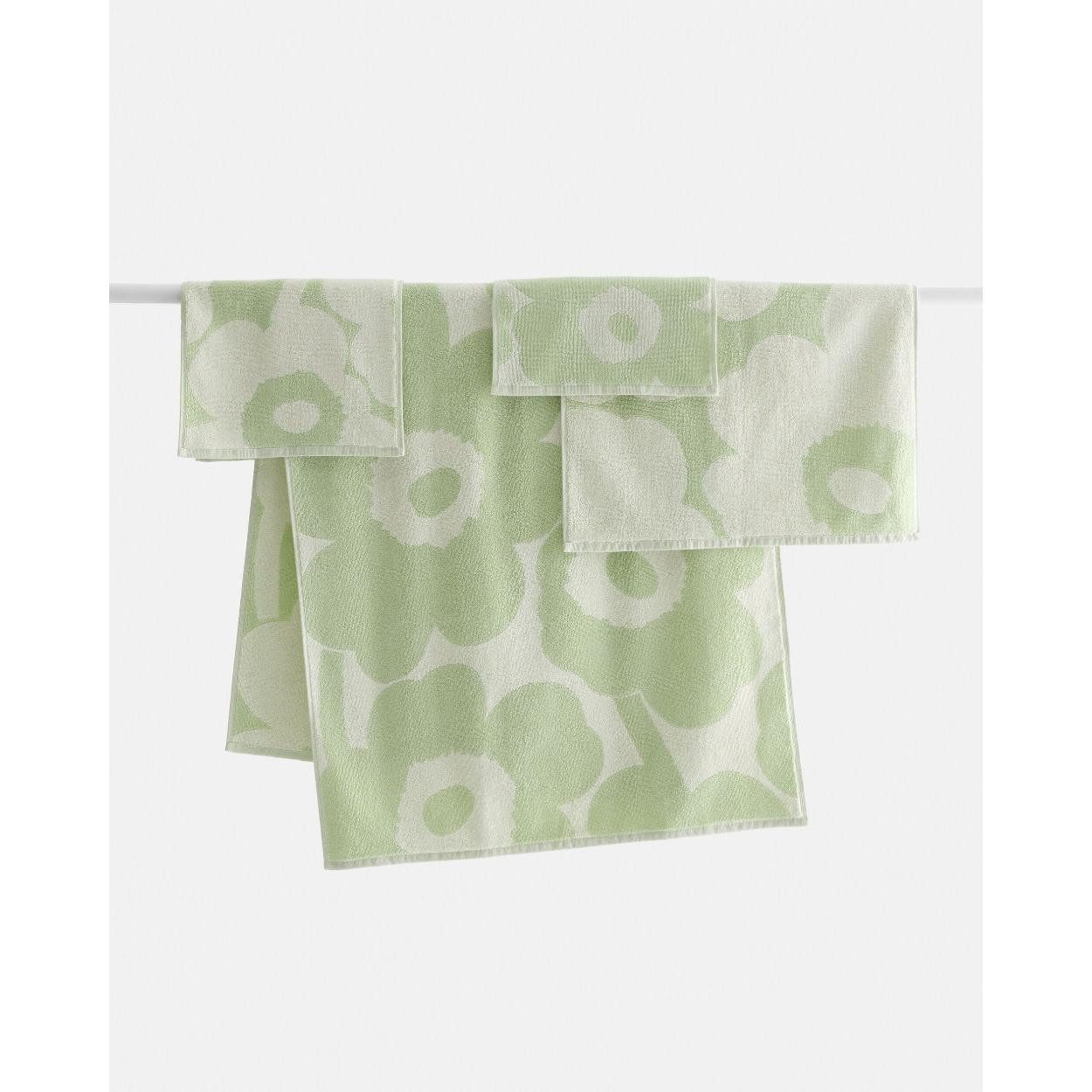 Marimekko Badetücher Handtuch Unikko Off White / Sage (50x70cm)
