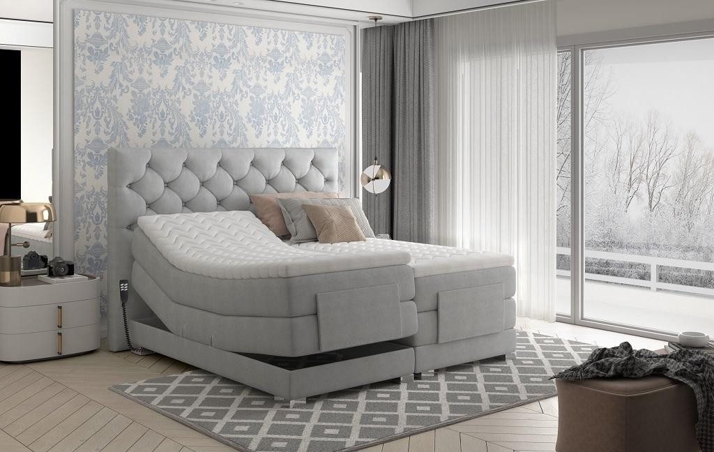 Xlmoebel Boxspringbett Luxus Modernes Bett Gestell für Schlafzimmer 180x200 cm (Bettgestell 180x200 cm), Made in Europa