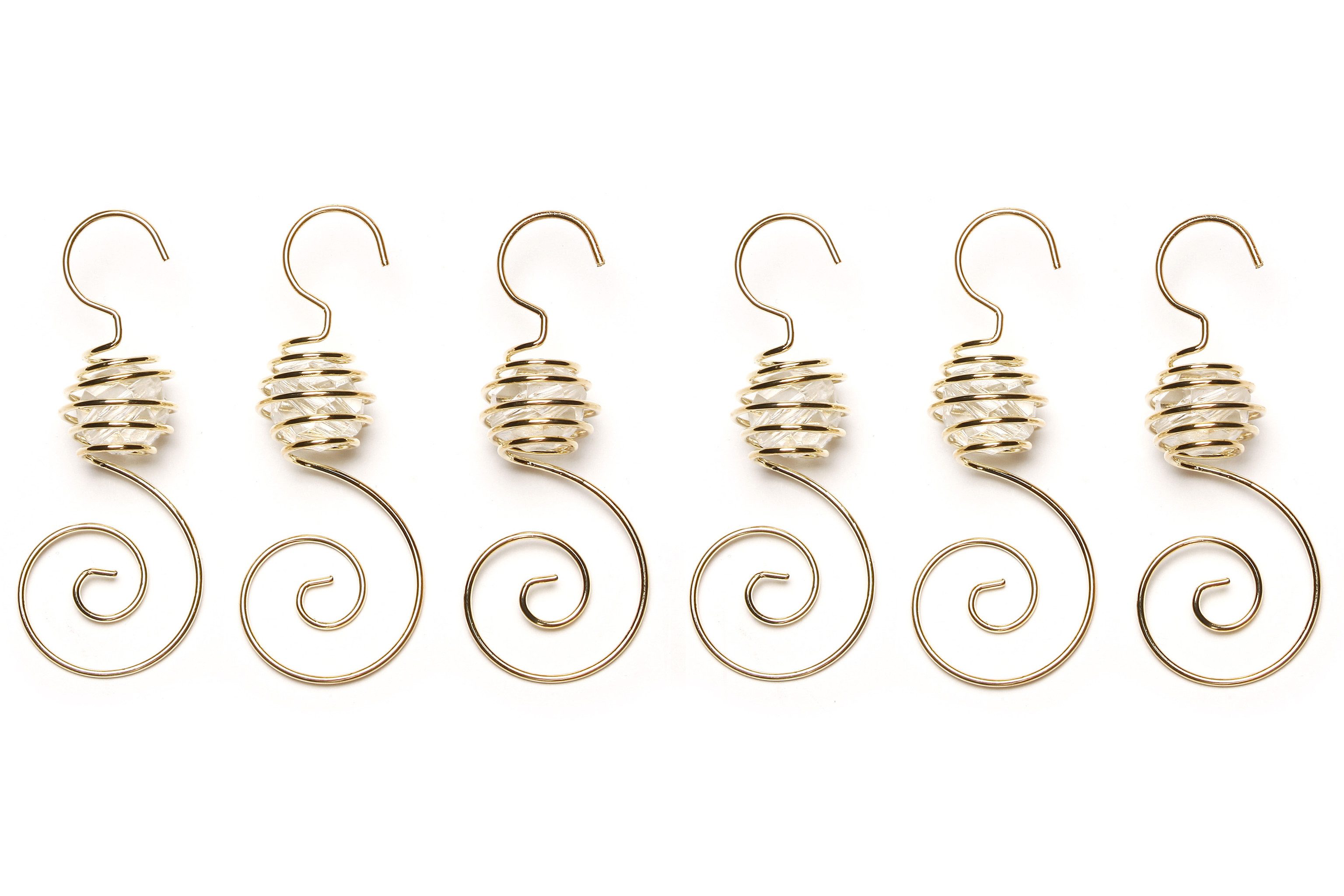 MAGIC by Inge Weihnachtsbaumklammer, Christbaumkugel-Aufhänger Spiral mit Perle