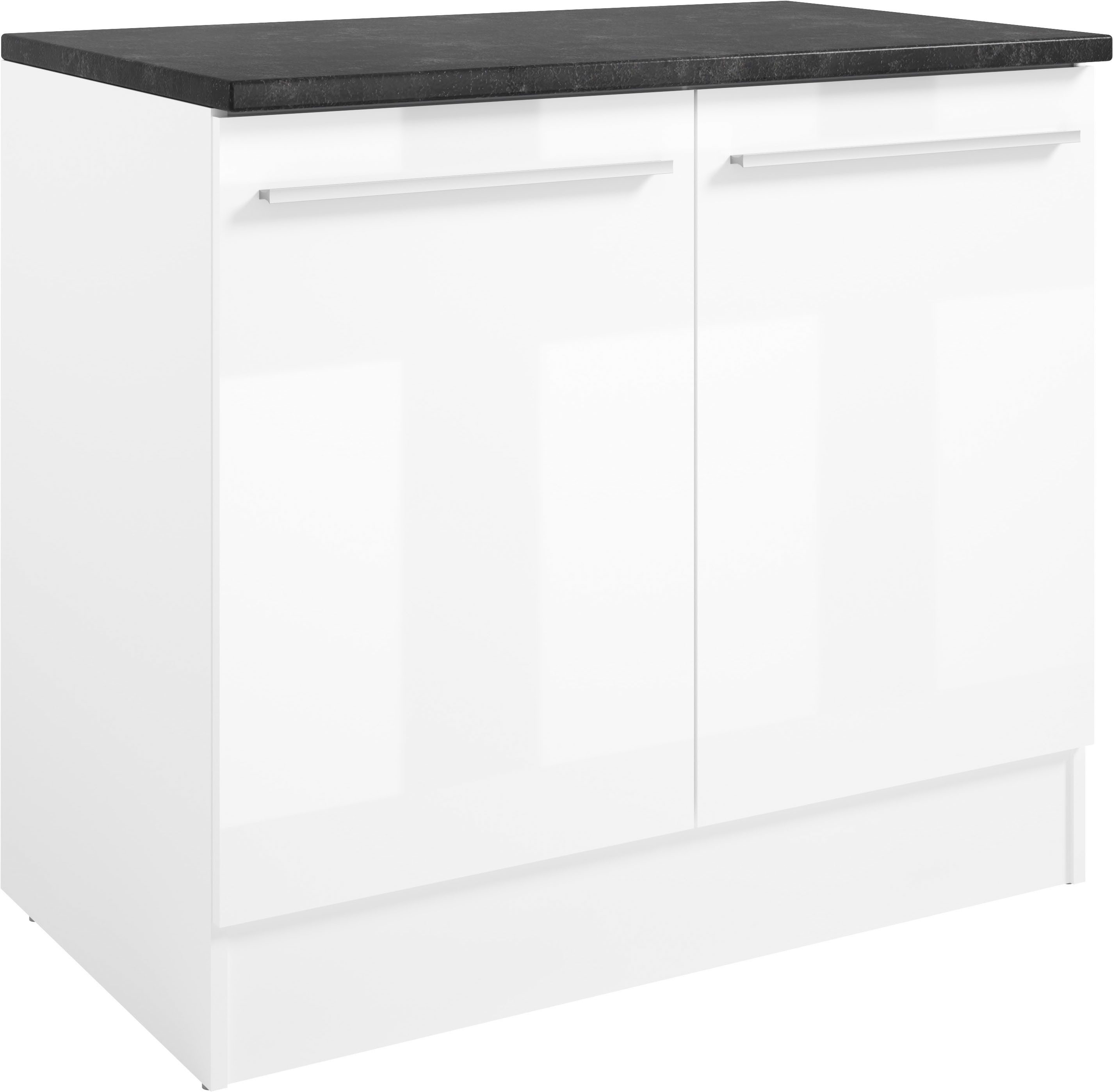 BASIC by Balculina Spülenschrank Jazz B/T/H 100x60x90 cm (1-St) Breite 100cm, Melaminbeschichtung