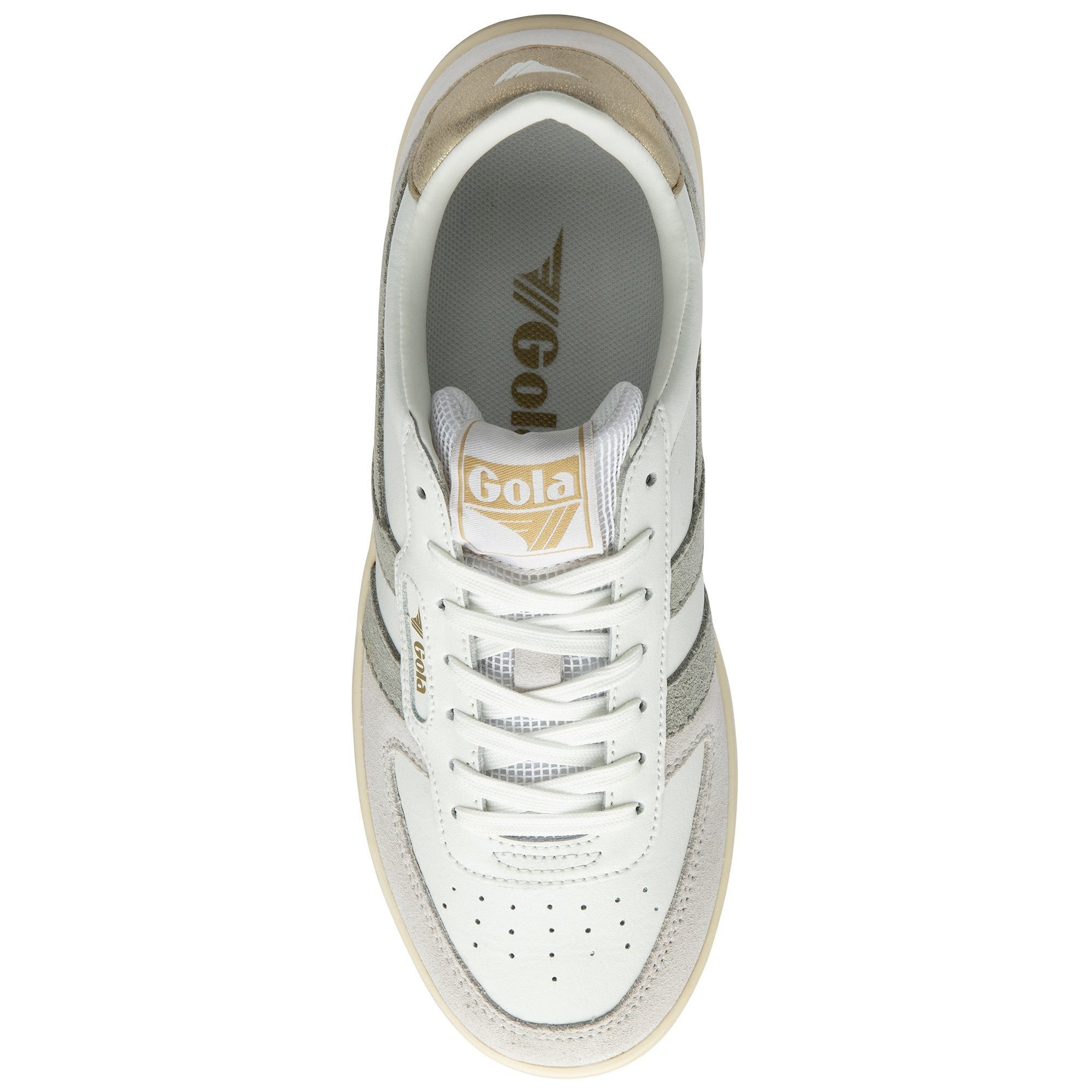 Gola Hawk weiss/hellgrau/gold Damen Sneaker