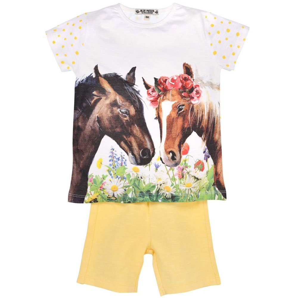 BONDI Pyjama BONDI Shorty 'Friends' mit Pferde Print 36209 - We