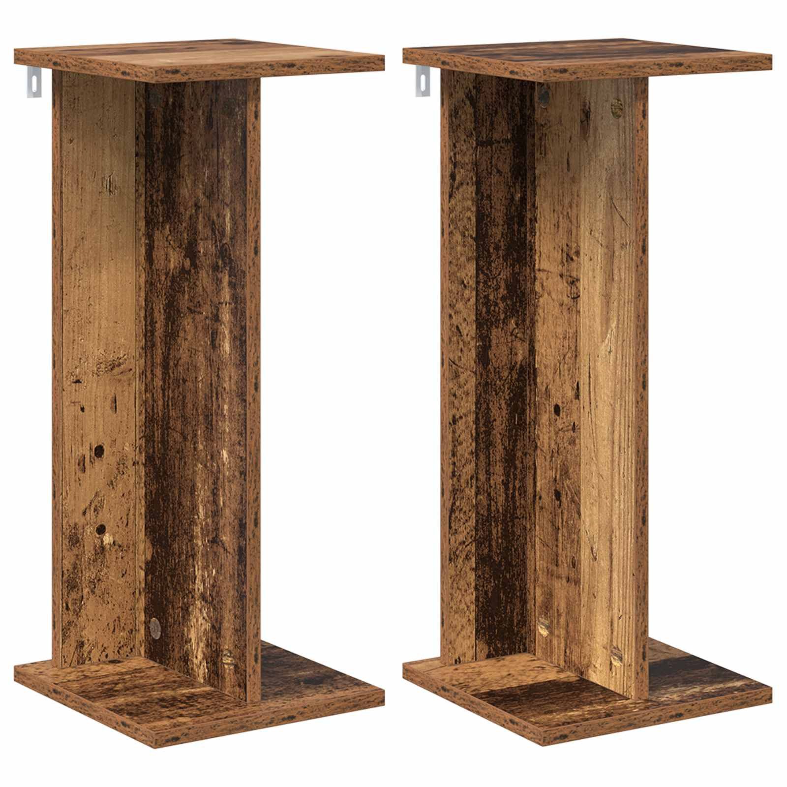 vidaXL Blumenständer Pflanzenständer 2 pcs Altholz 25 x 25,5 x 60,5 cm Holzwerkstoff (2 St)