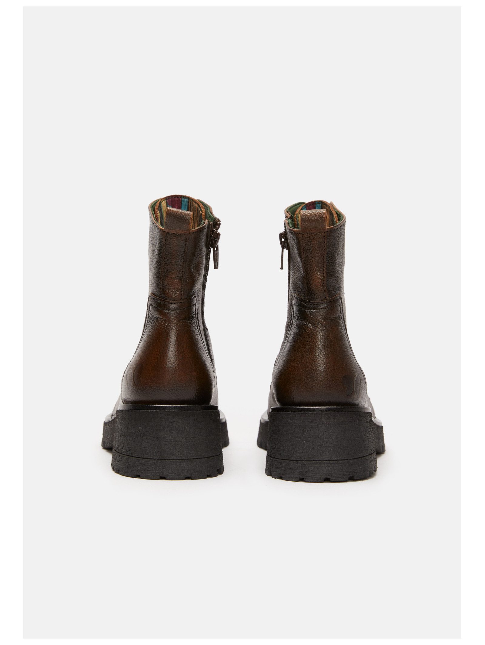Felmini Stiefelette Leder . Schnürstiefelette