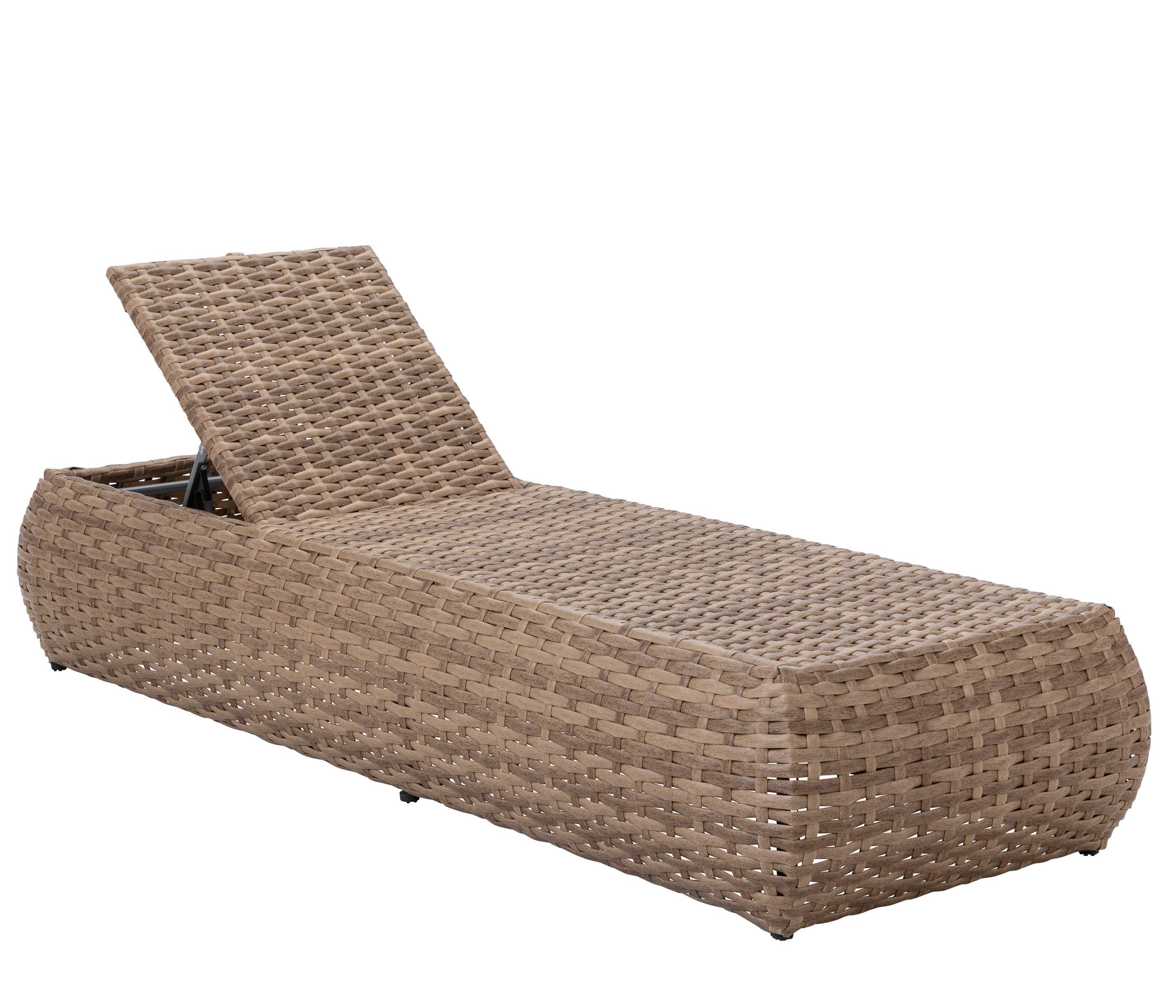 Dehner Gartenlounge-Set Gartenliege Tulum, mit verstellbarem günstig online kaufen