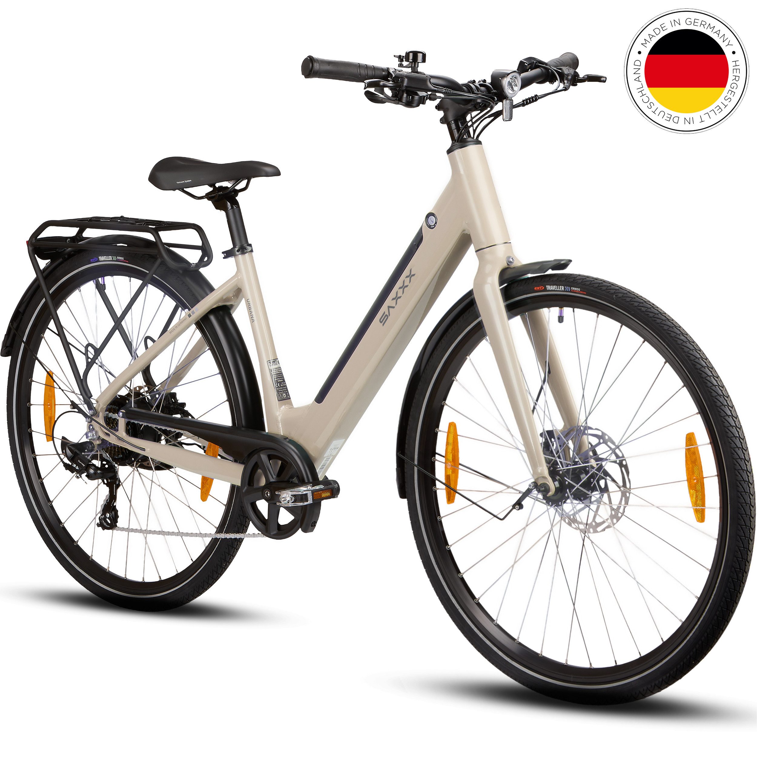 E-Bike Cityrad 28 Zoll, Elektrofahrrad bis zu 90km, Citybike, nur 21,5kg, RH: 45cm