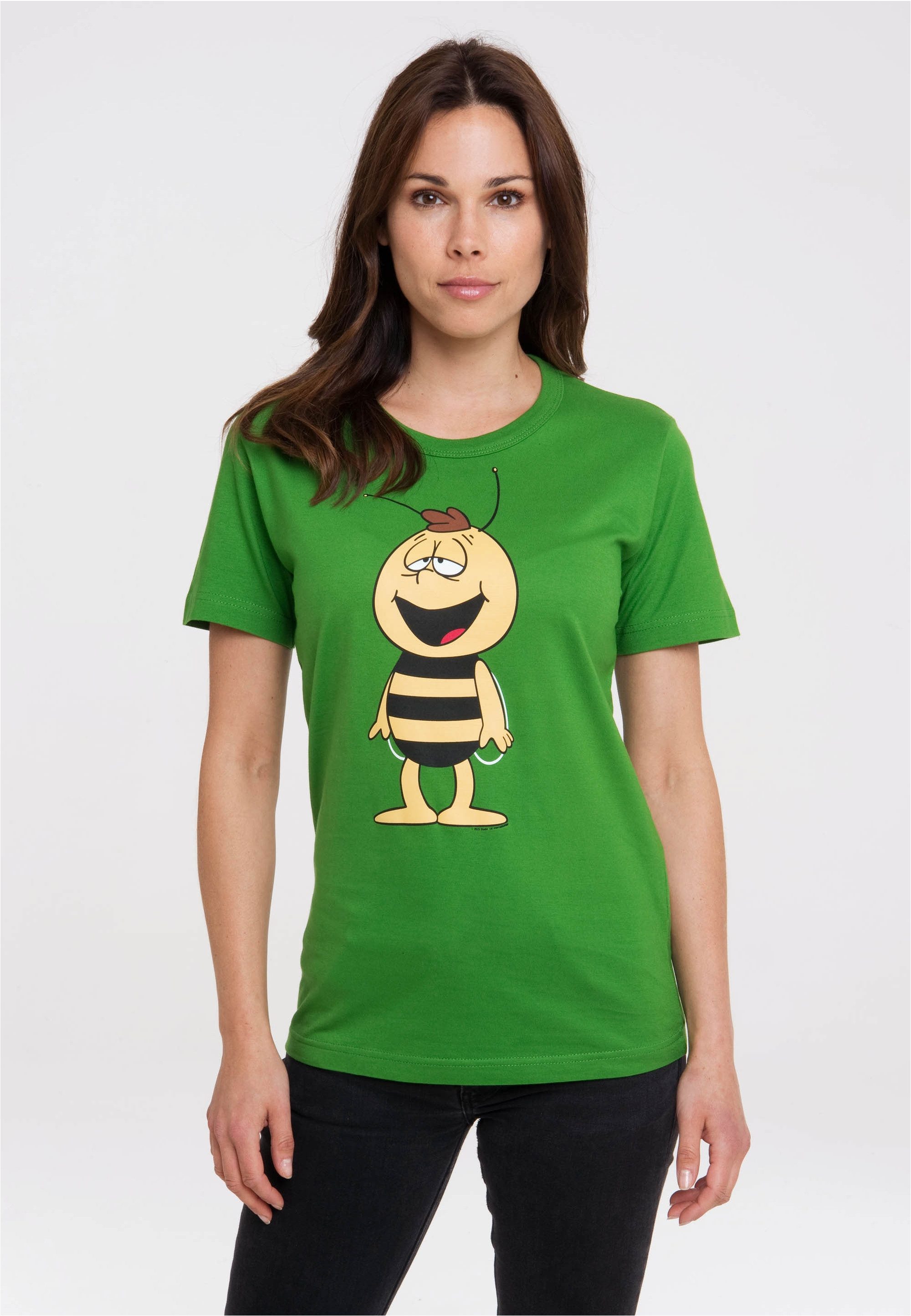 LOGOSHIRT T-Shirt Die Biene Maja - Willi mit coolem Print