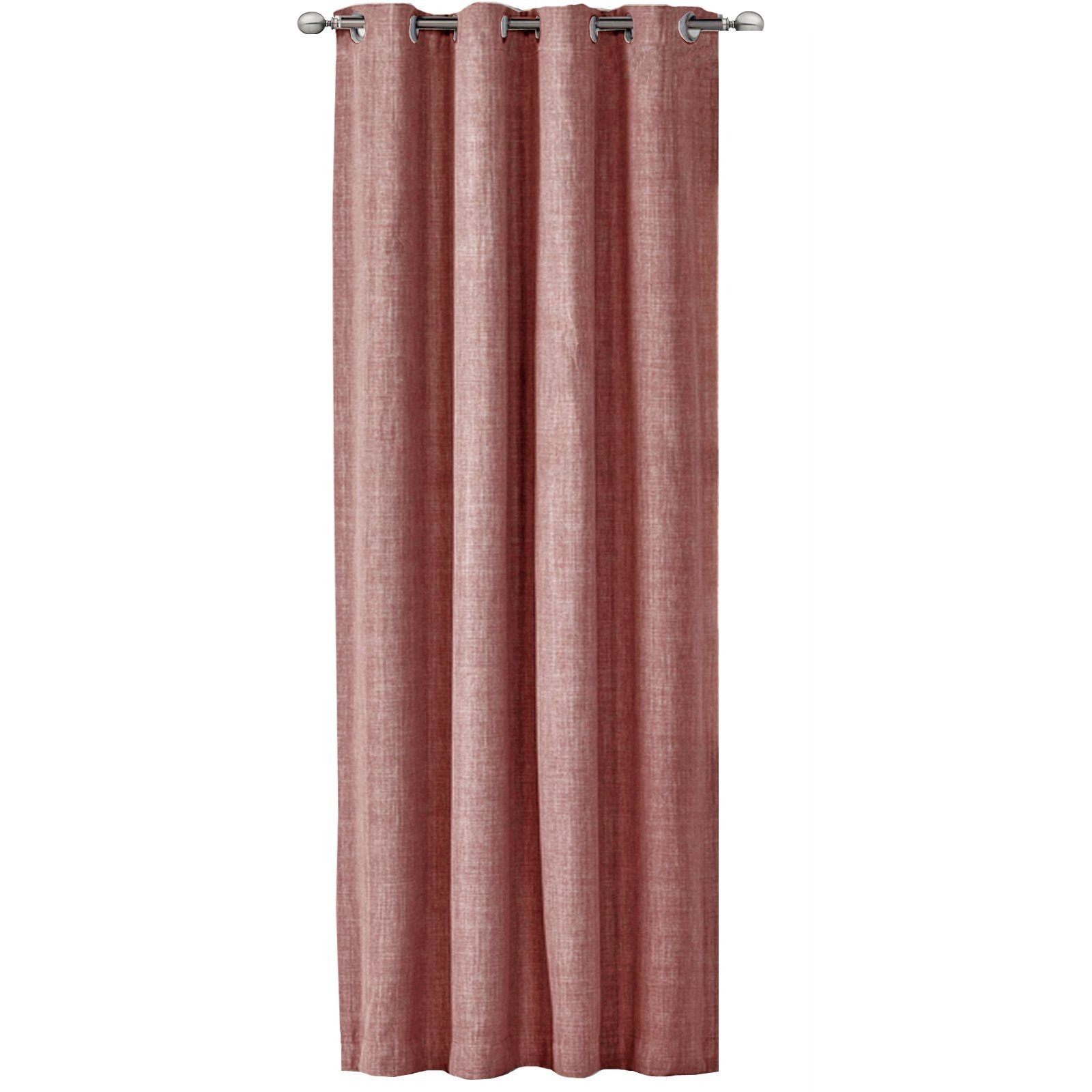 JEMIDI Gardine Vorhang blickdicht, 140x245cm, Ösen, günstig online kaufen