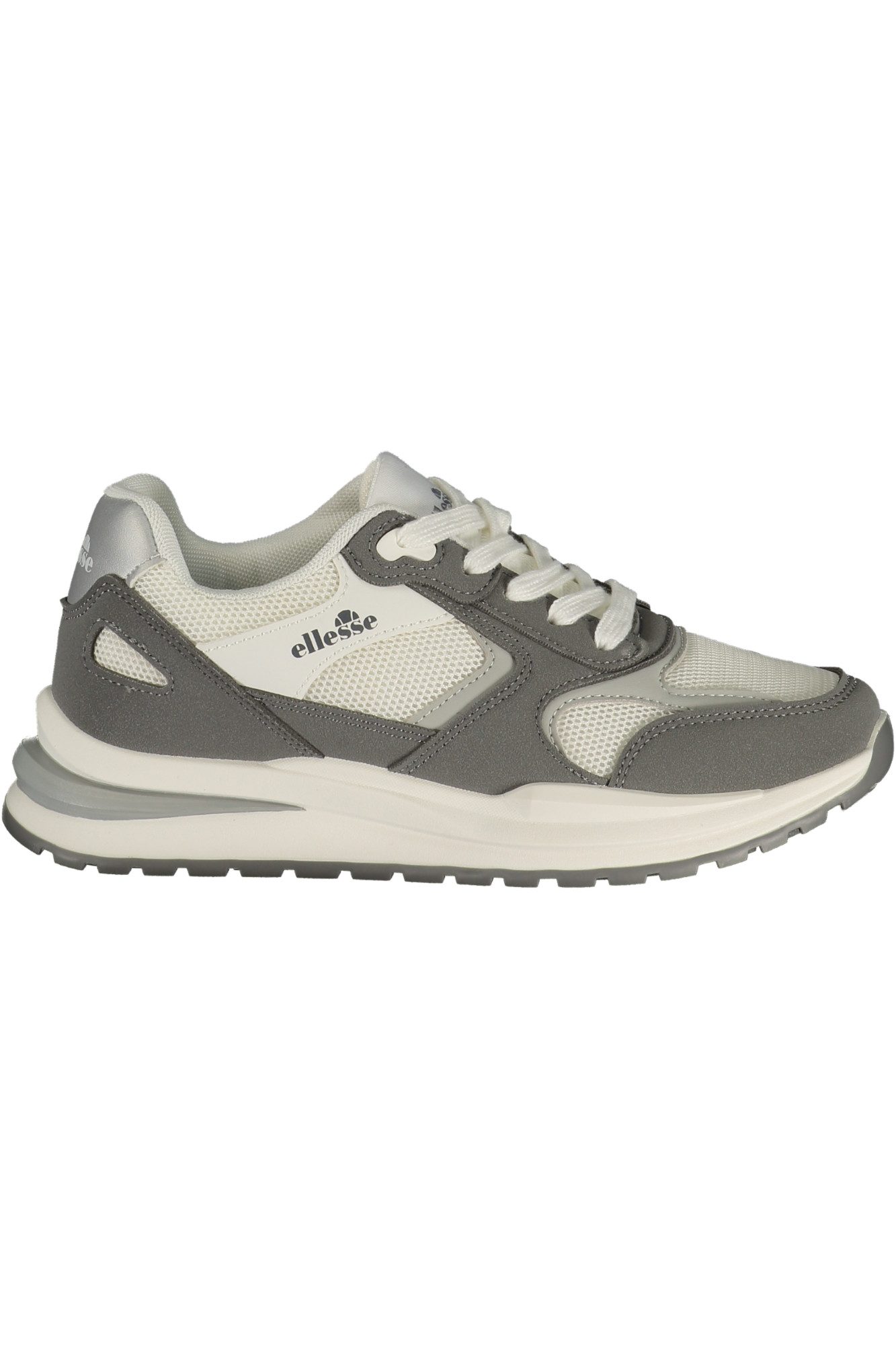 Ellesse Sneaker Damen Sportschuh Weiß mit Grauen Details und