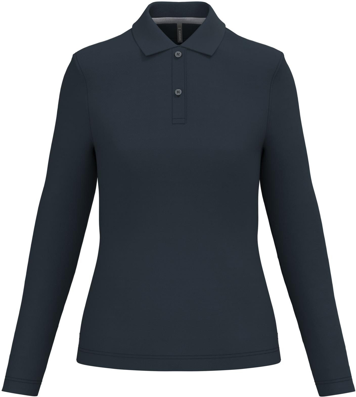 Kariban Langarm-Poloshirt Damen Piqué Poloshirt Langarm günstig online kaufen