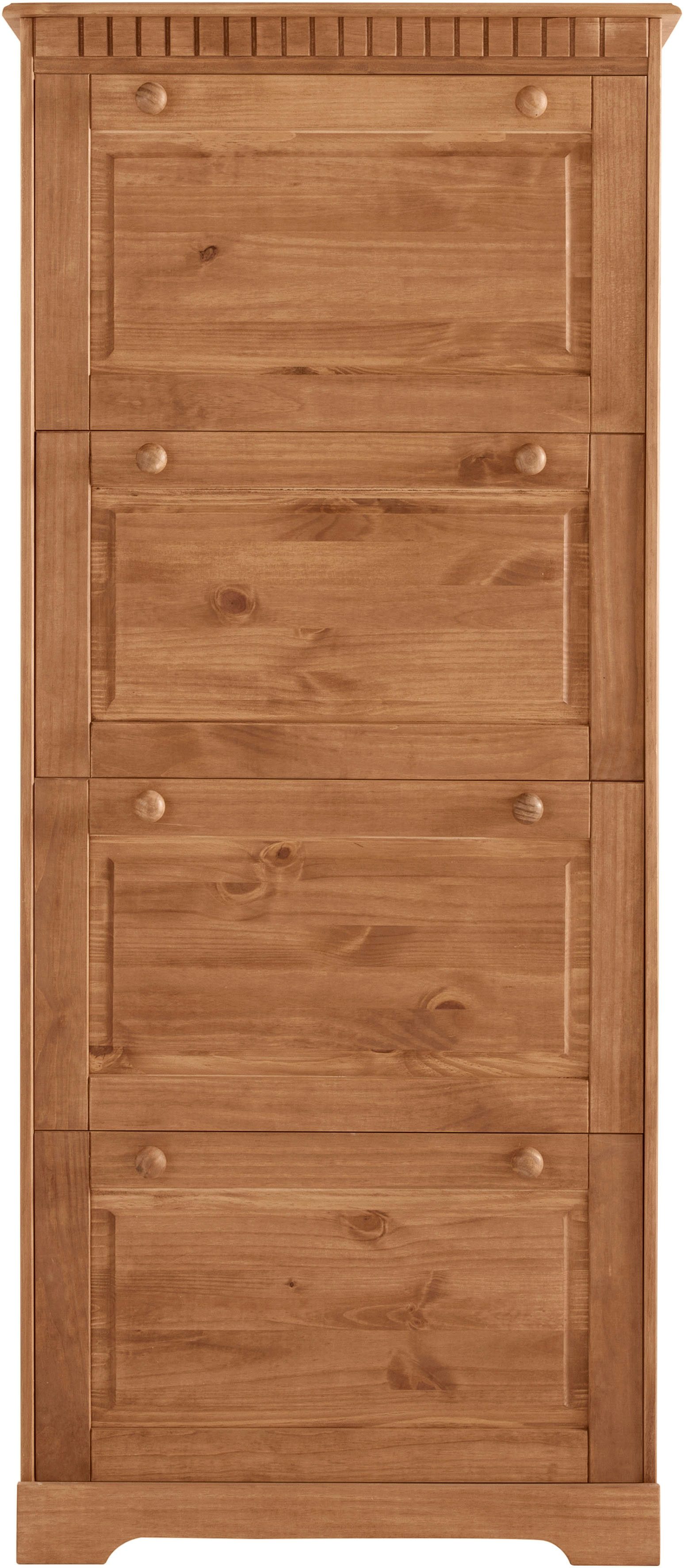 OTTO home Schuhschrank Lisa mit 4 Klappen, Höhe 172 cm, Breite 75 cm
