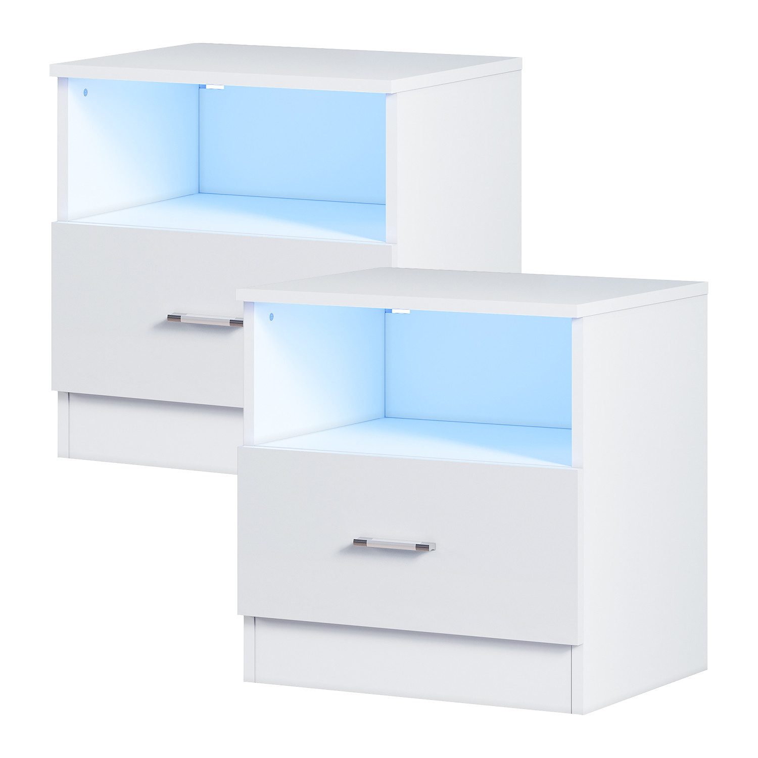 SONNI Nachtkonsole Nachttisch mit led beleuchtung,schublade günstig online kaufen