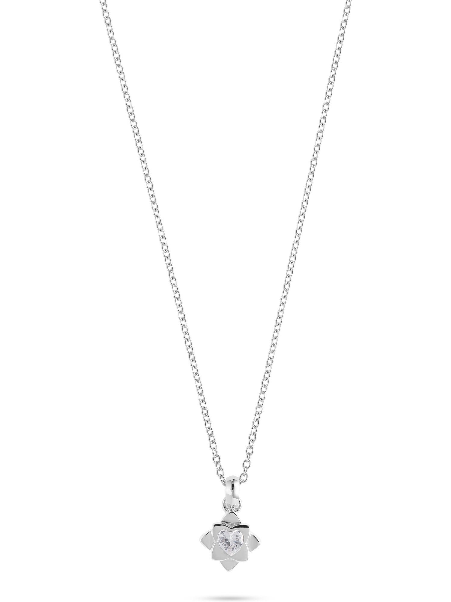 JETTE Silberkette JETTE Damen-Kette 925er Silber Zirkonia Blume, FLOWERS
