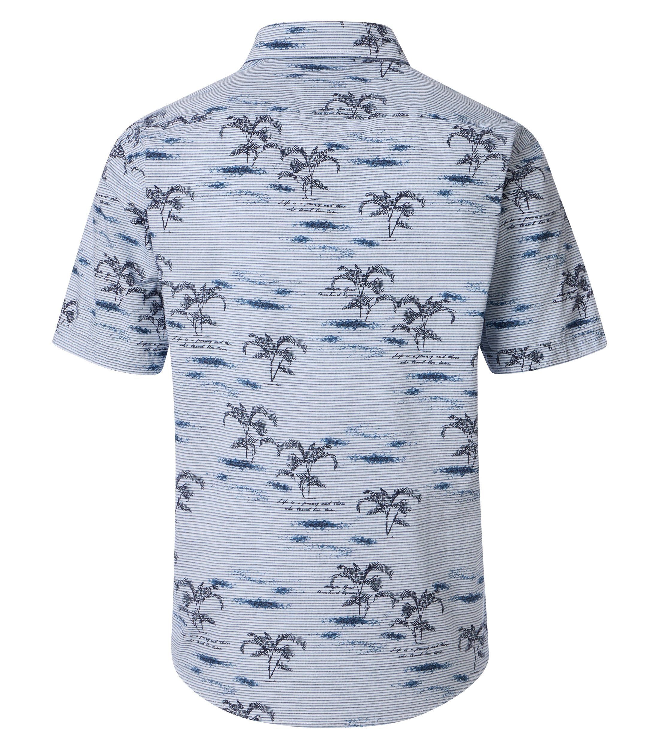 CASAMODA Kurzarmhemd CASAMODA Freizeithemd Kurzarm gestreift günstig online kaufen