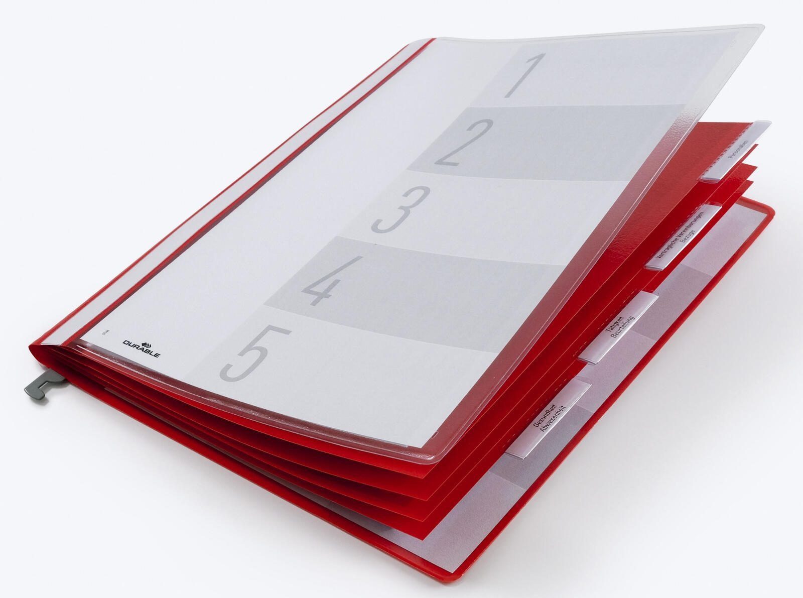 DURABLE Hefter 5 DURABLE Personalhefter rot