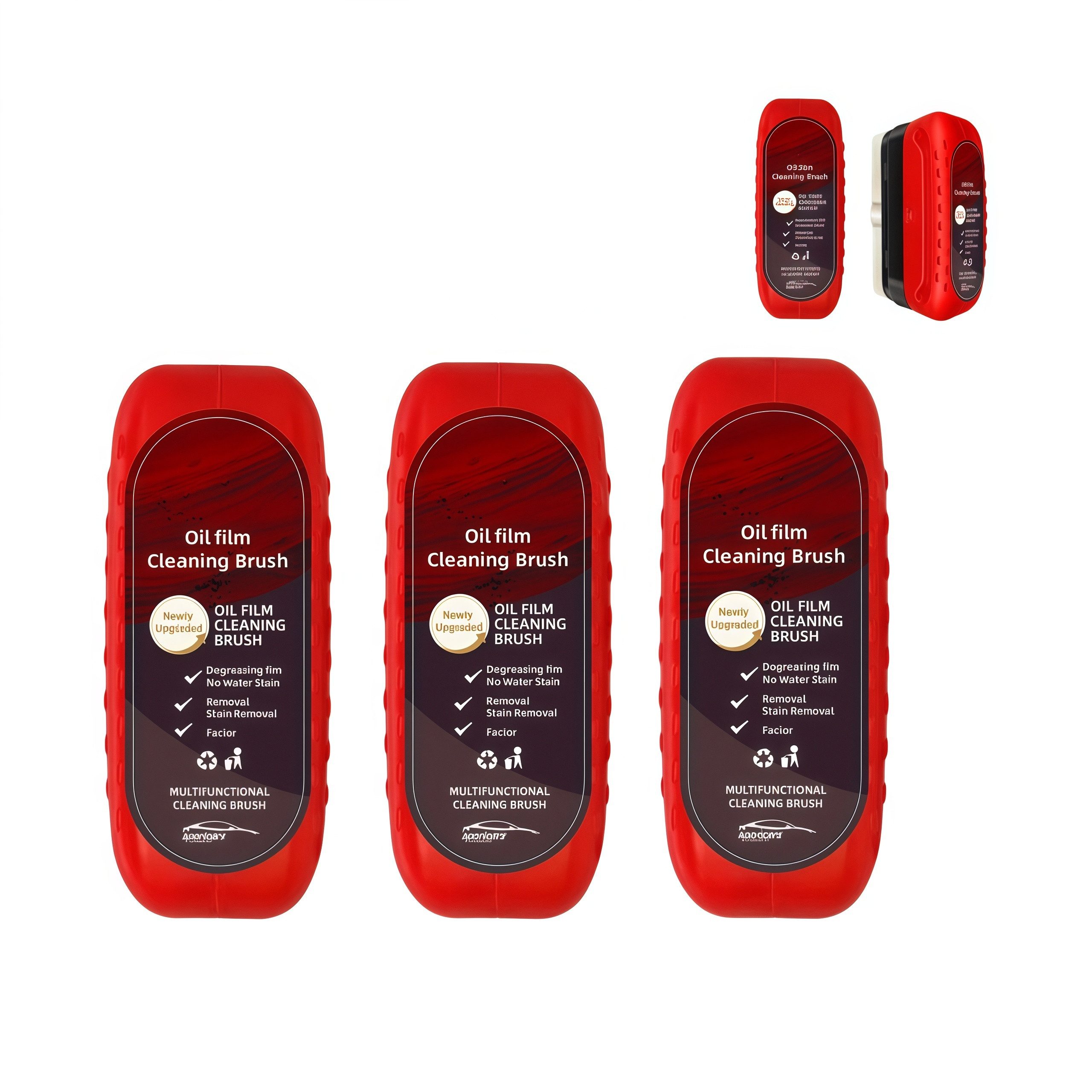 Autowaschbürste Auto-Glasölfilm-Reinigungsbürsten, 3 Stück