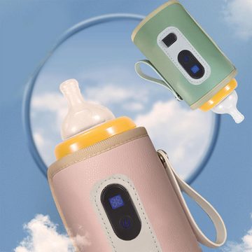 Welikera Babyflaschenwärmer Flaschenwärmer, 5-stufig regelbar TYP C wiederaufladbar Warmhalten