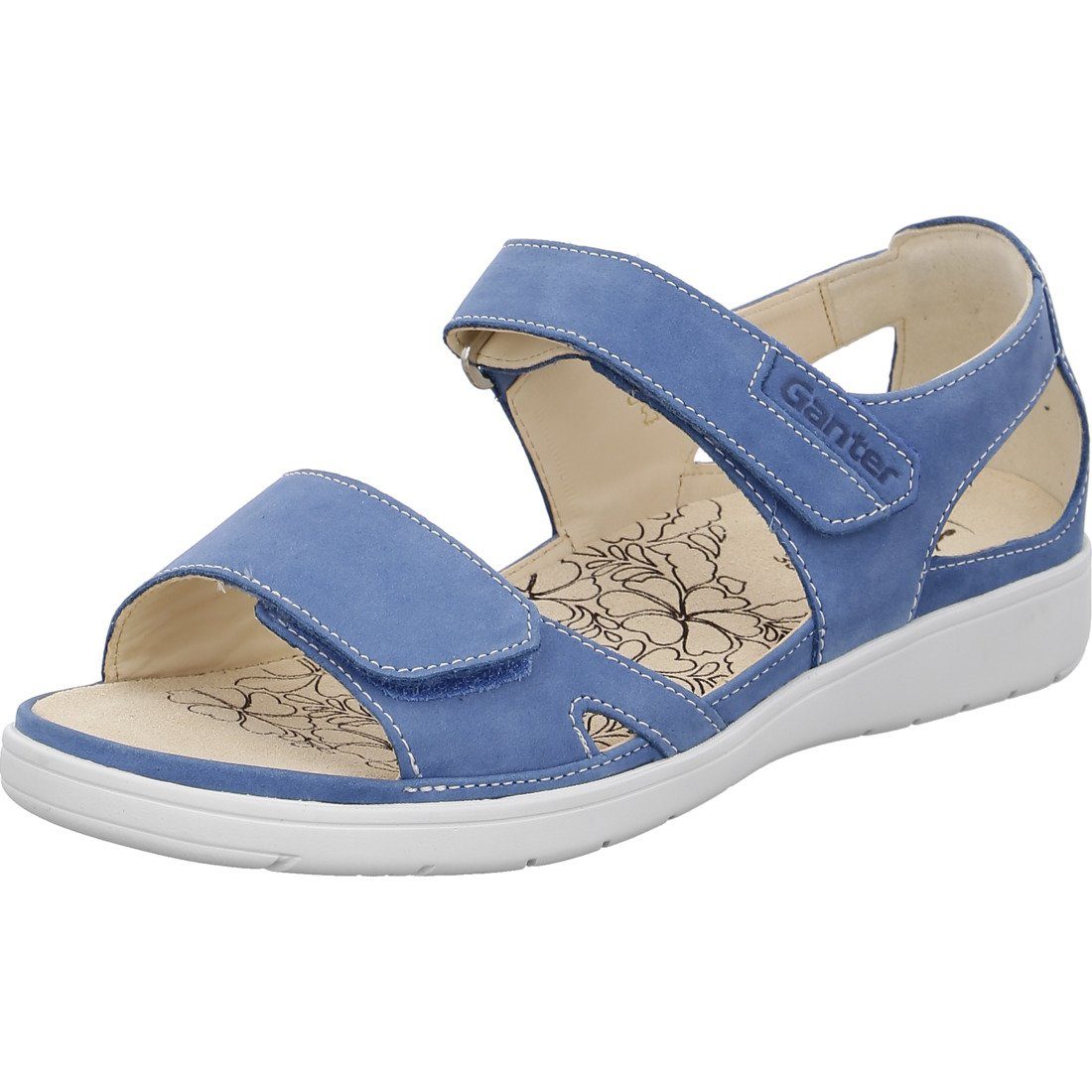 Ganter Ganter Schuhe, Sandalette Gina - Leder Damen Sandalette blau 048805