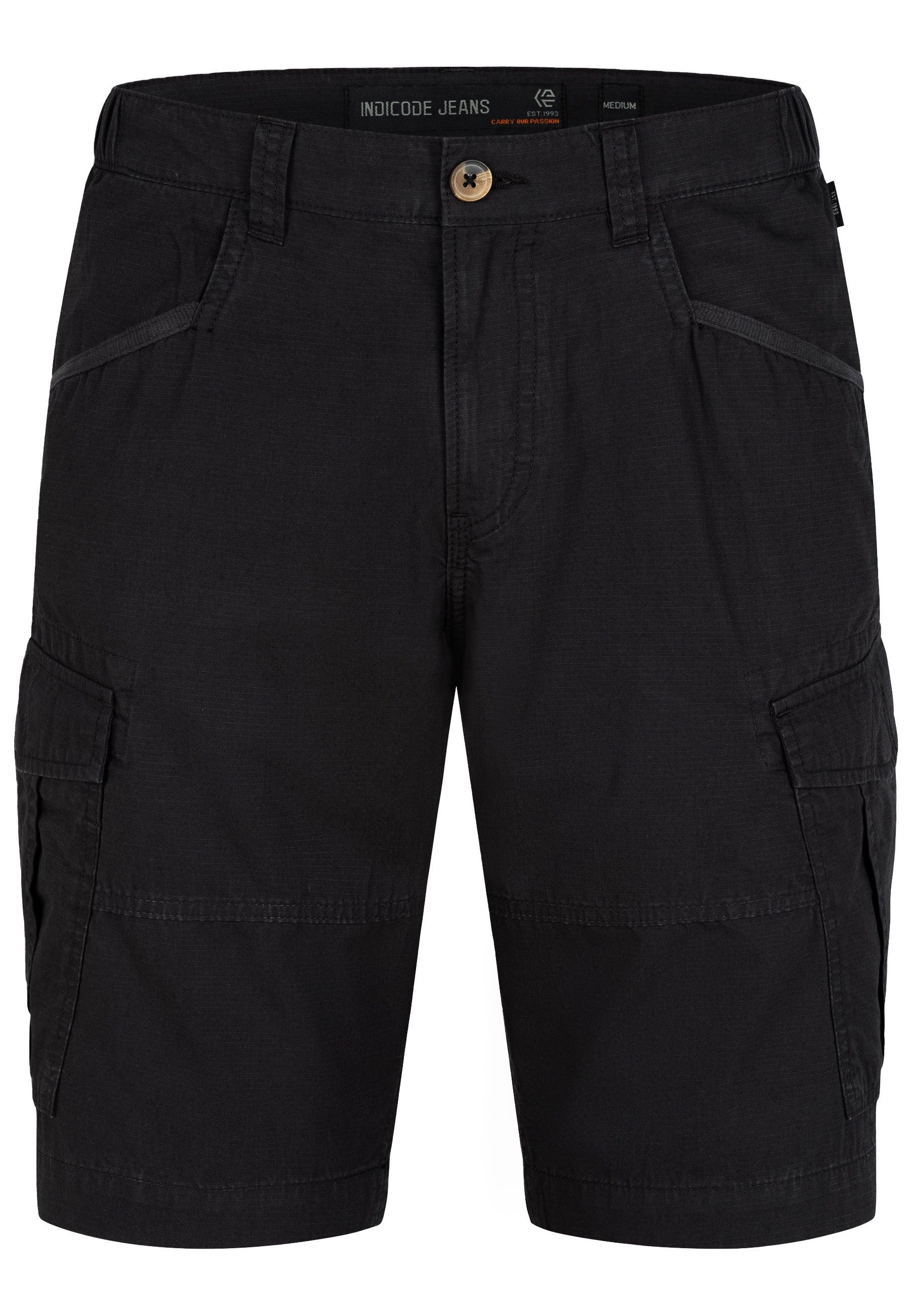 Indicode Cargoshorts INDreier mit elastischen Seiteneinsätzen günstig online kaufen