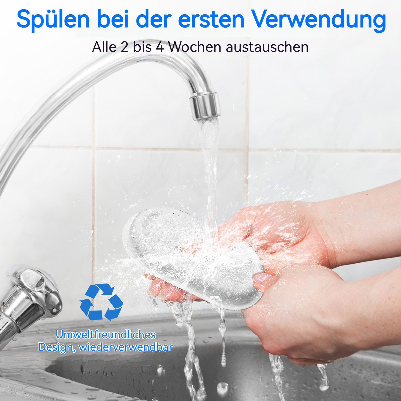 BlingBin Ersatzfilter Katzenbrunnen Filter für 3.2L und 2L Edelstahl Trinkbrunnen Katzen, Zubehör für 108 Unzen/3,2 l und 67 Unzen/2L Edelstahlkatze Trinkheizun – Bild 4 von 5