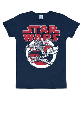 LOGOSHIRT T-Shirt Star Wars X-Wings mit großem Retro-Print