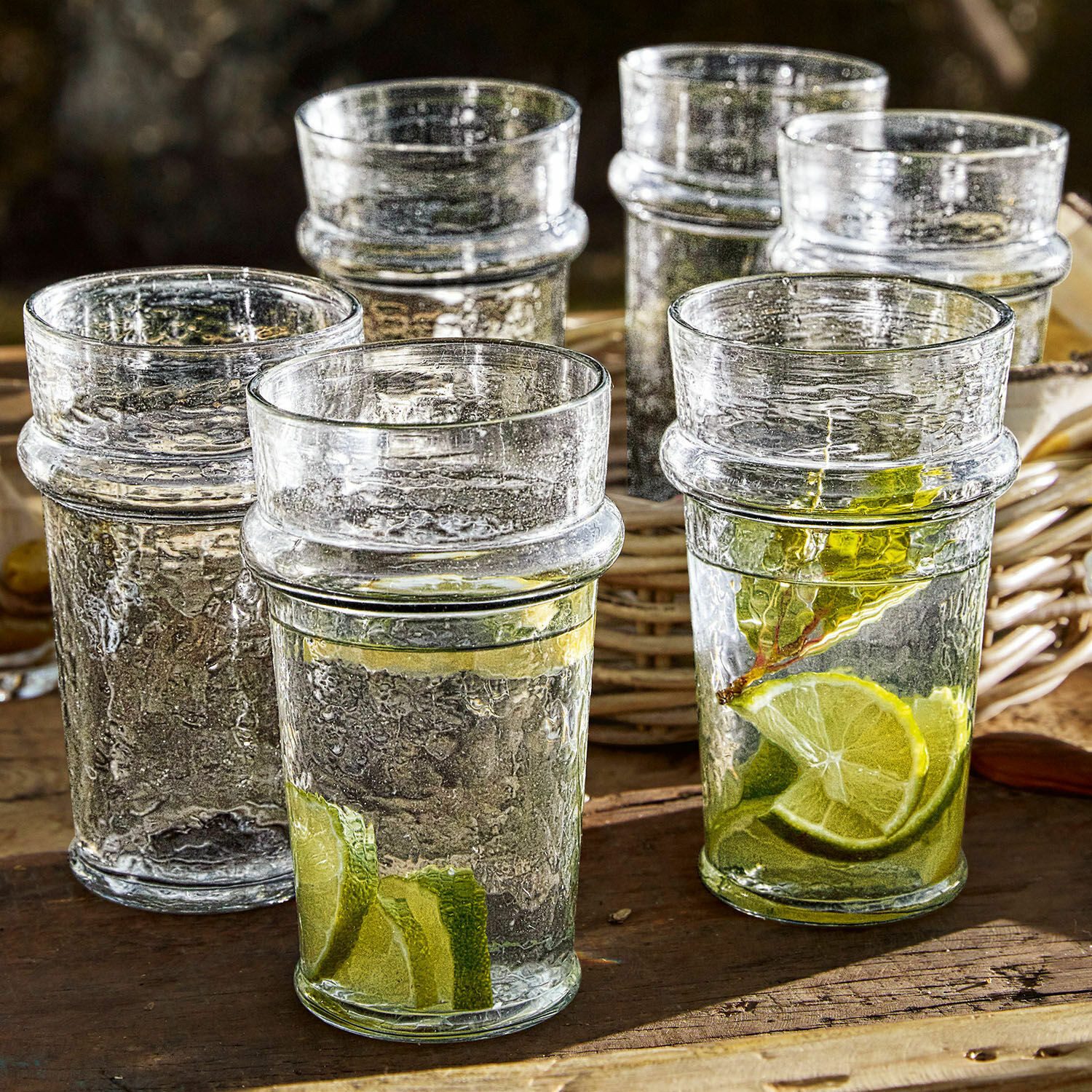 Mirabeau Glas Glas 6er Set Avrilla klar, Glas