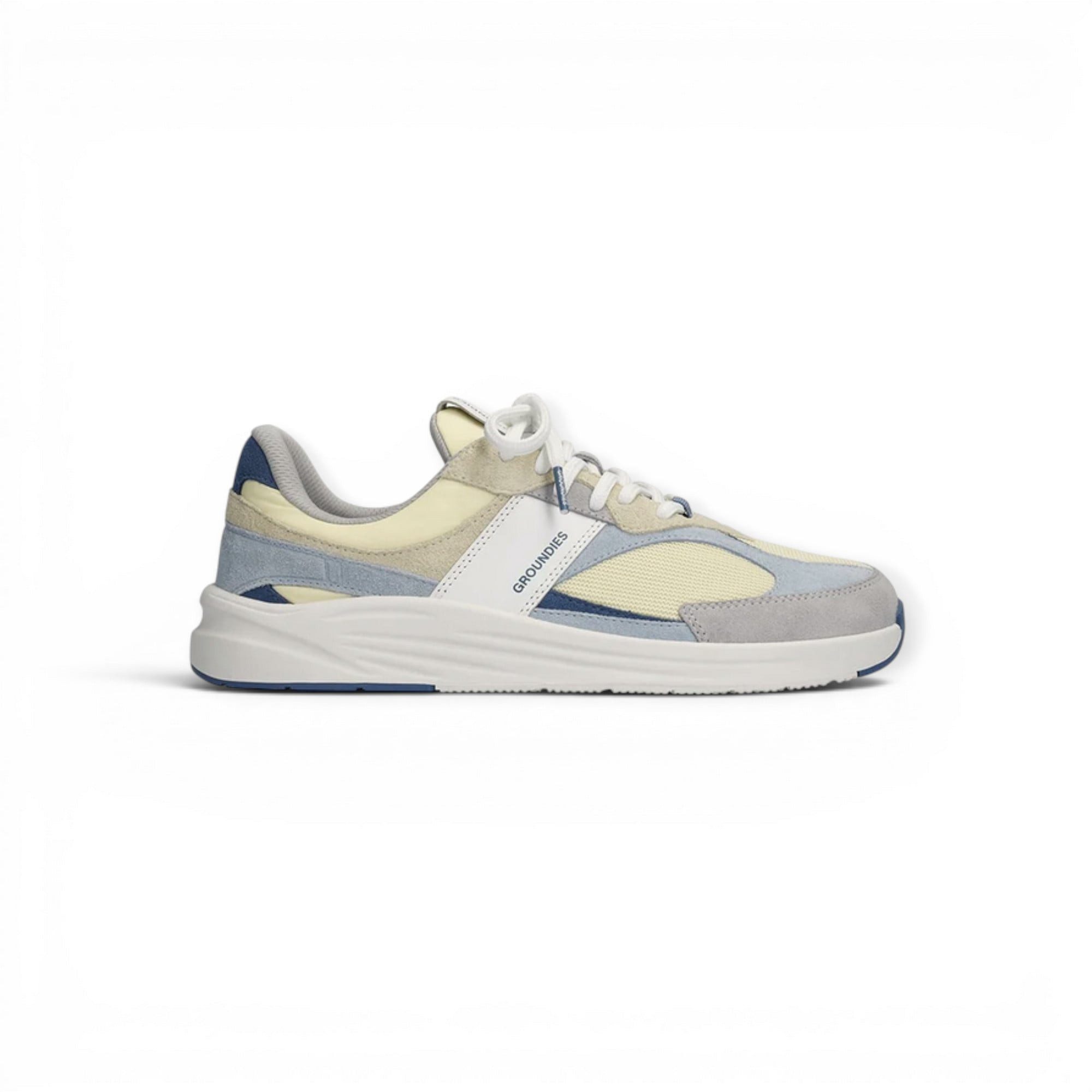 GROUNDIES Starlite 2.0 (Zero Drop, anatomisch Zehenbox) gelb/hellblau Herren Sneaker