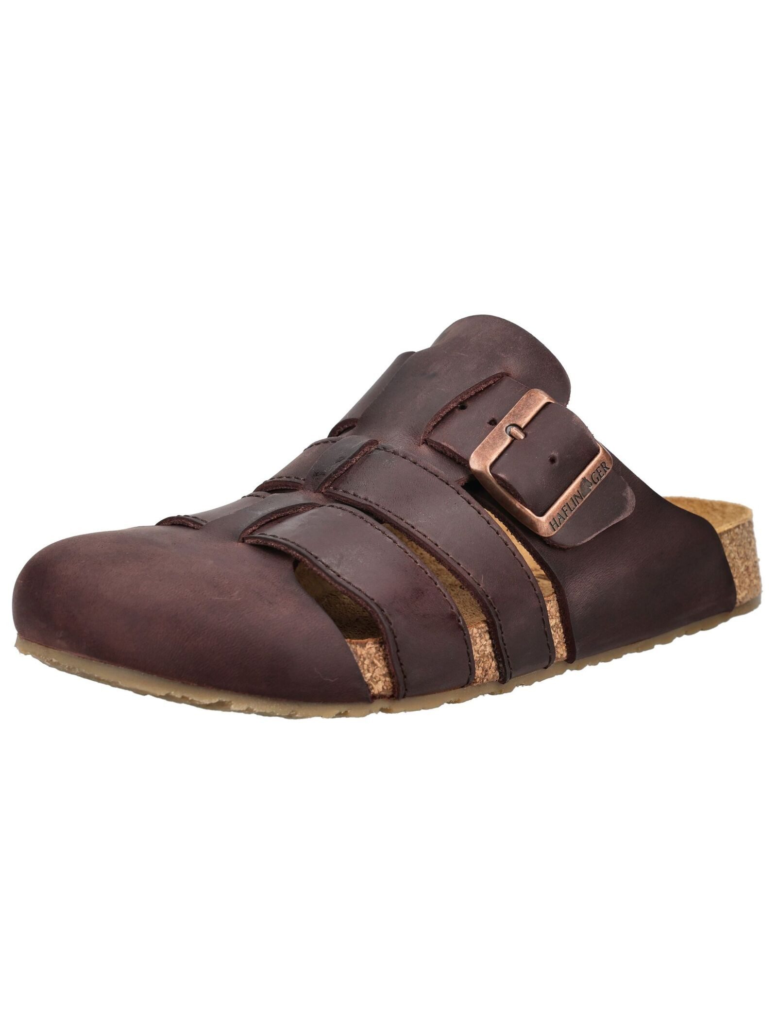 Haflinger Hausschuhe Leder Pantolette