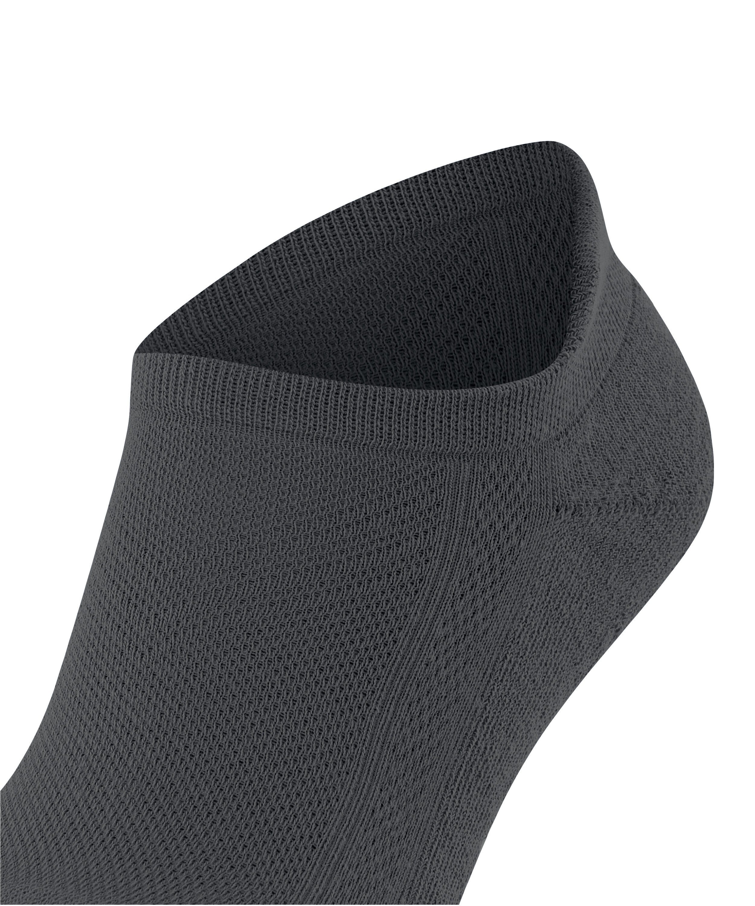 Plüschsohle FALKE ultraleichter Cool grey mit (1-Paar) dark Kick (3970) Sneakersocken