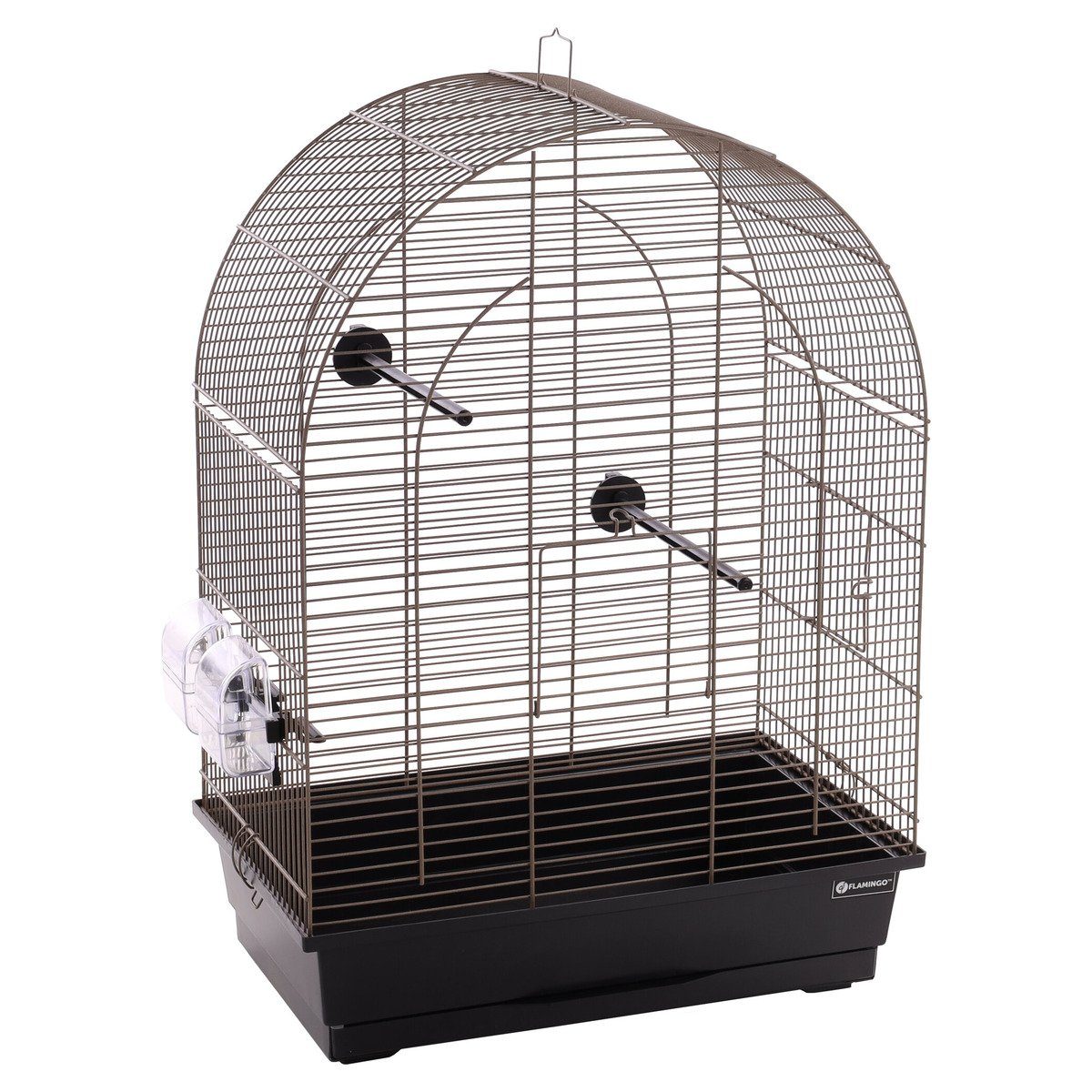 Vogelkäfig Sittichkäfig Klara 2 metallisch taupe