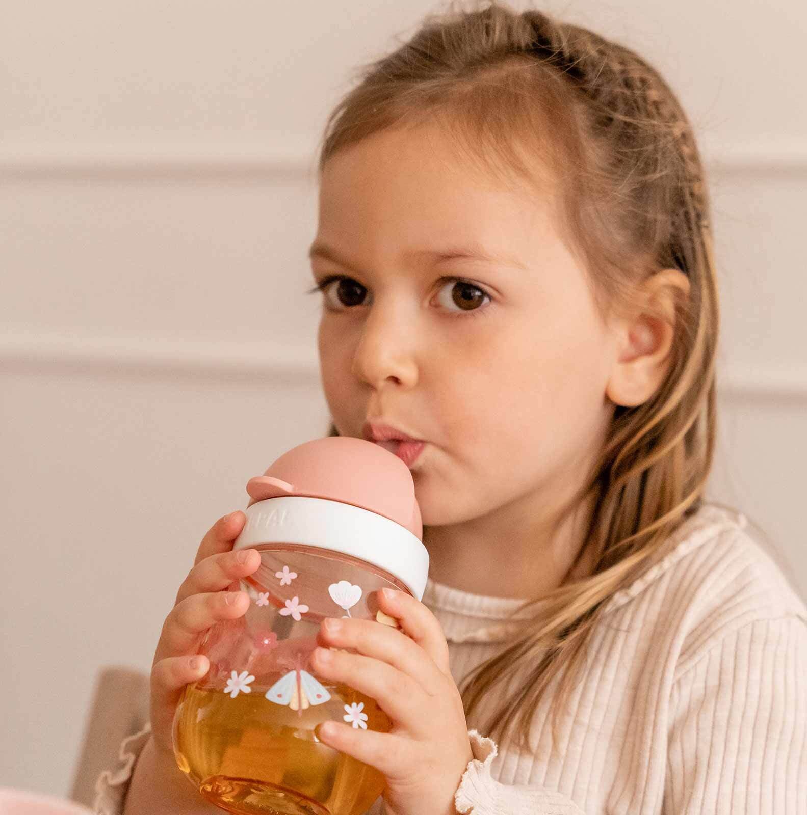 Mepal Kinderbecher Mio Strohhalmbecher 300 ml, 1-tlg., Polypropylen, Silikon, Tritan