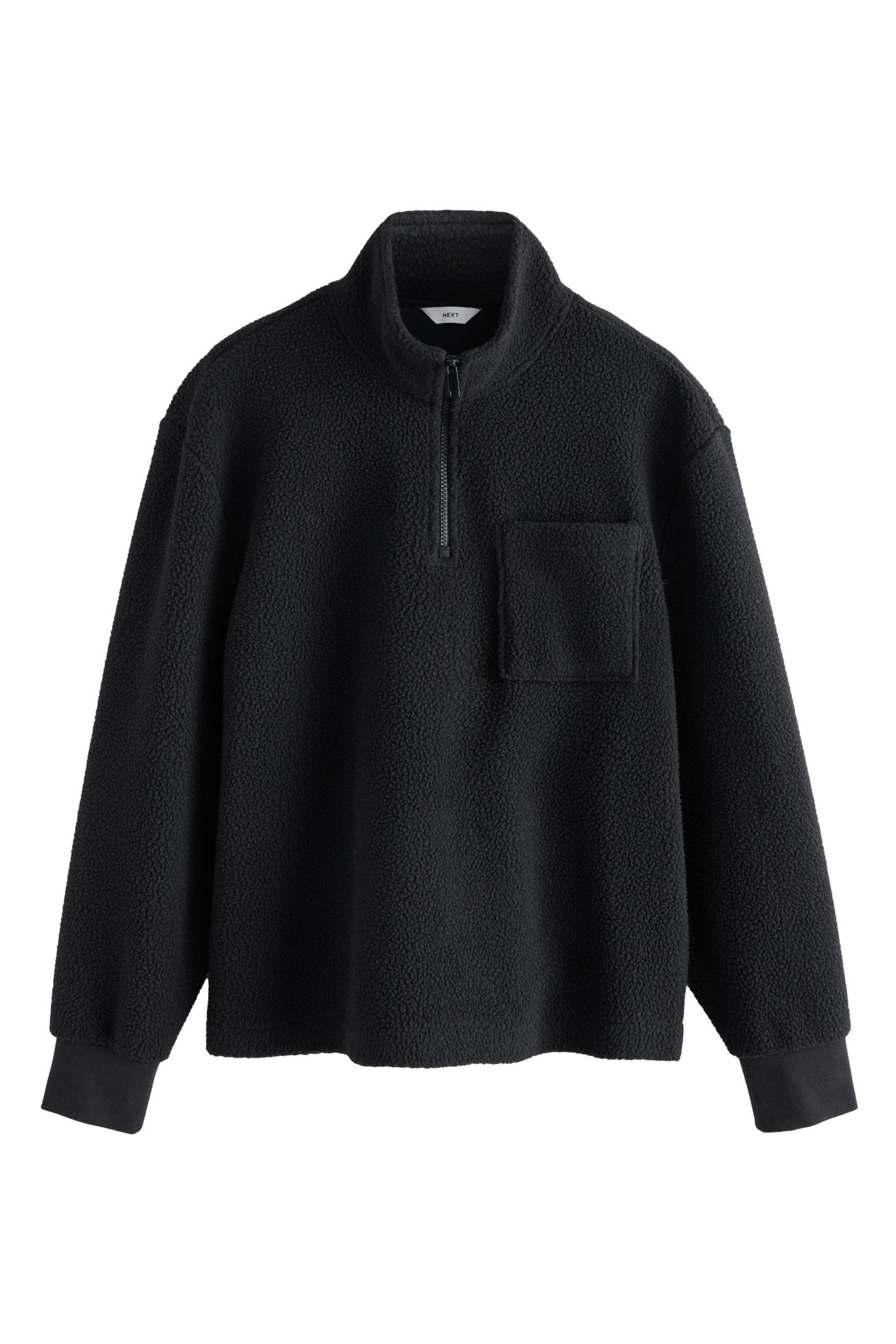 Fleecejacke Fleecepullover mit viertellangem Reißverschluss