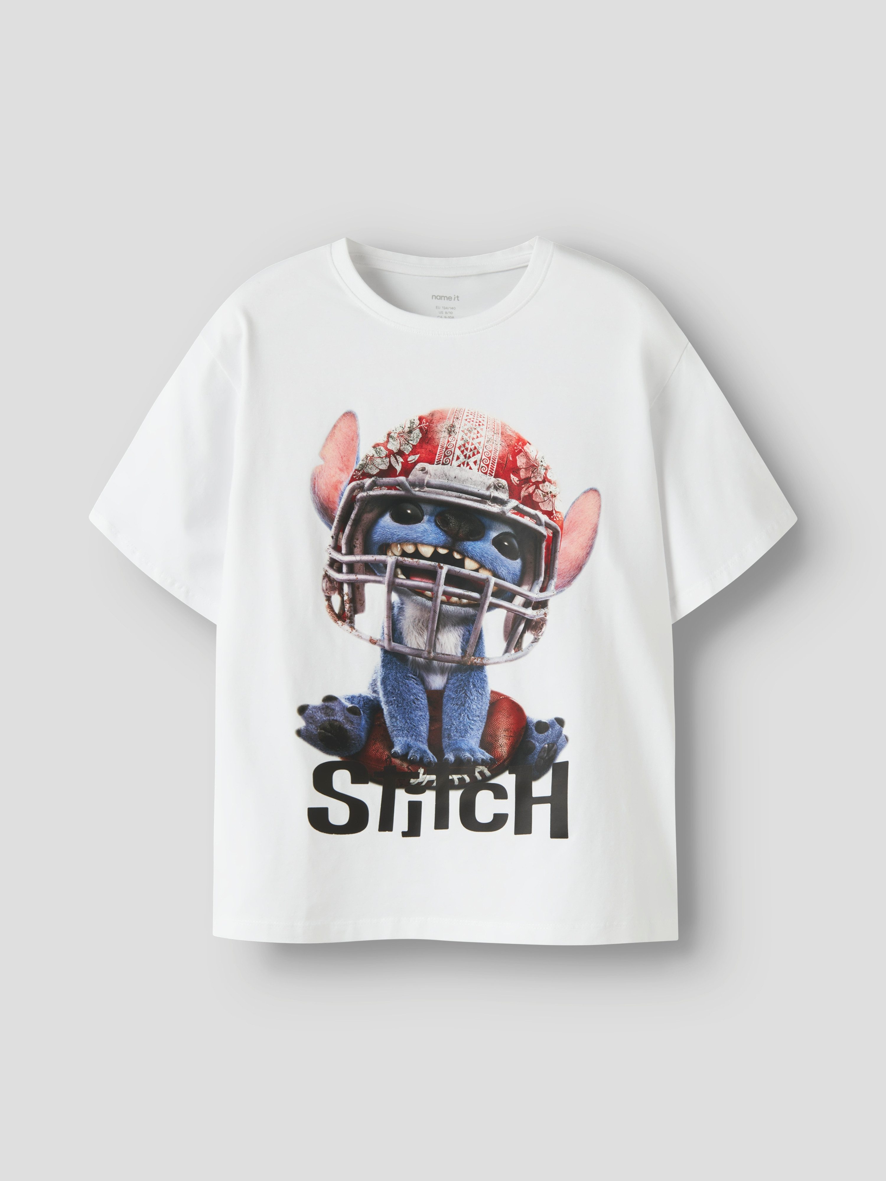 Name It T-Shirt NKMJULIX STITCH SS NREG TOP NOOS WDI Baumwollmischung, regular fit