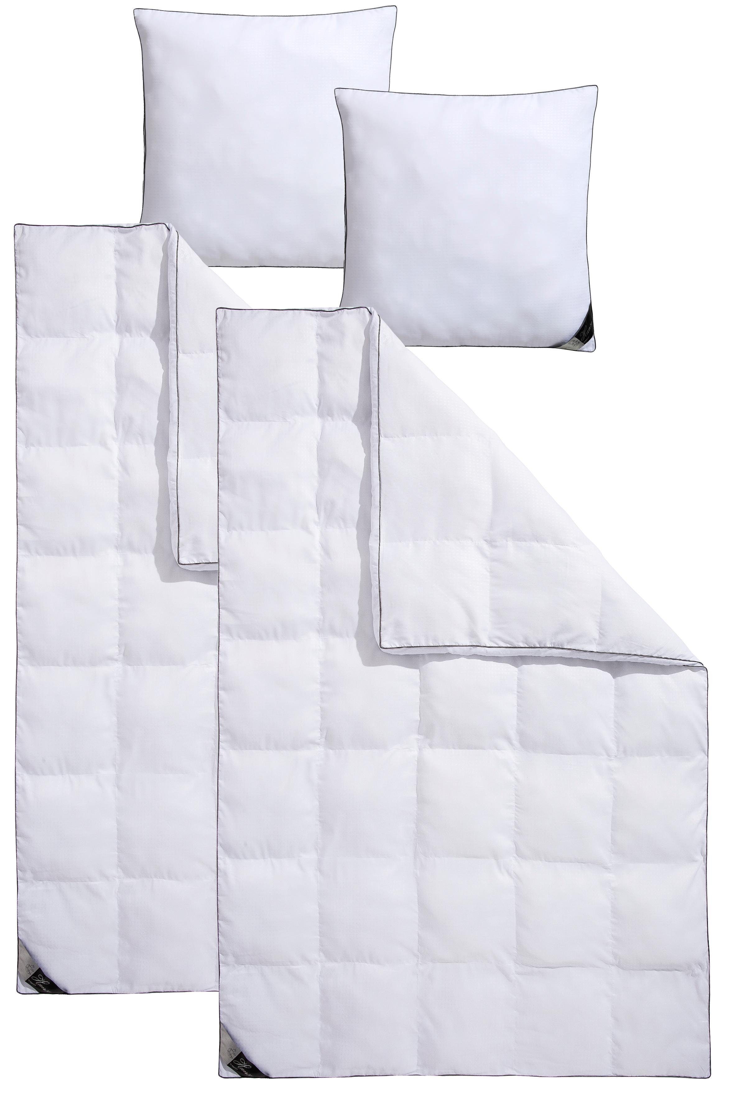 Hanse by RIBECO Kunstfaserbettdecke + Kopfkissen Max, Füllung: 3D-Faserbäll günstig online kaufen