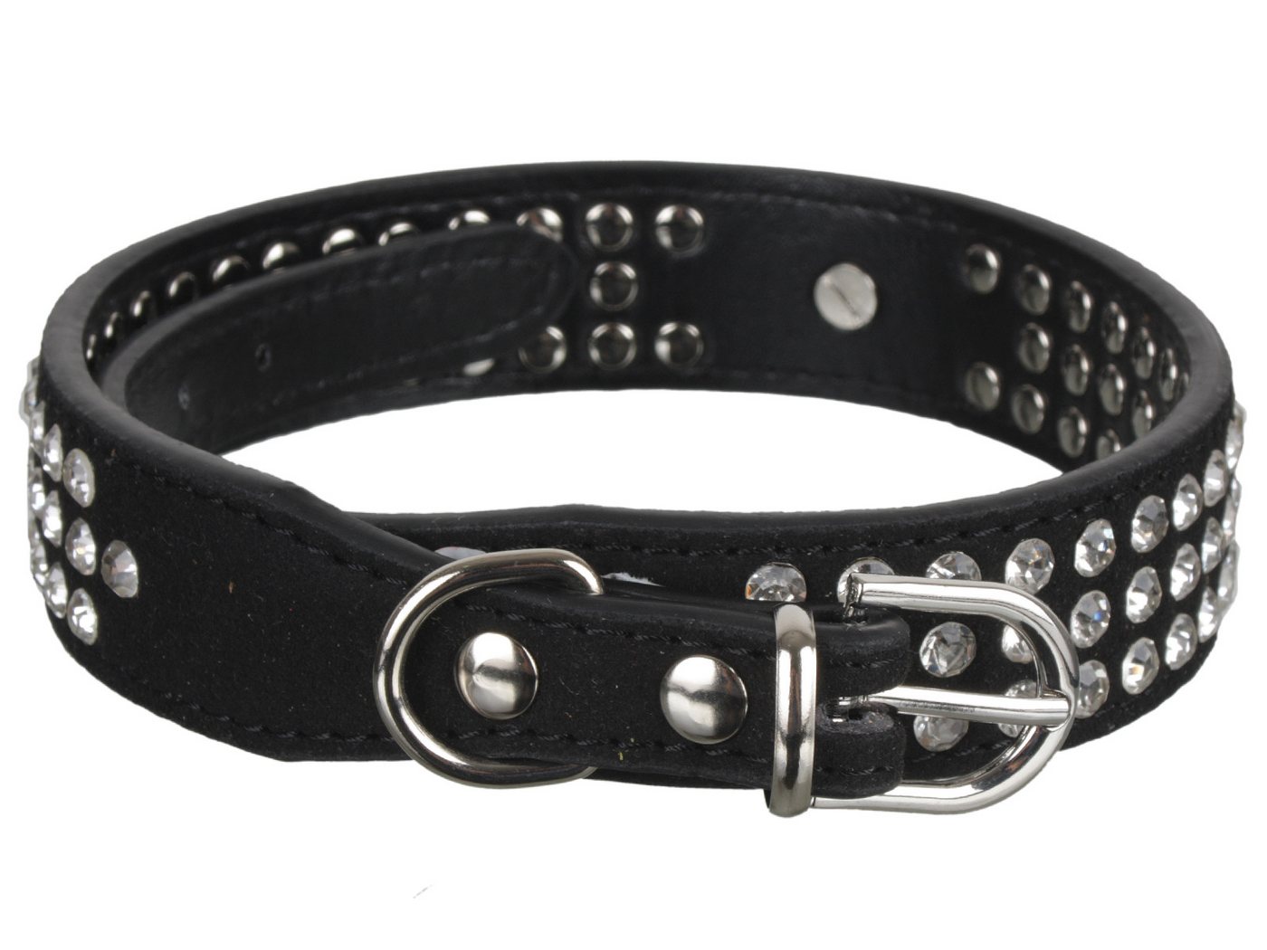 Thumbnail - scarlet products Hunde-Halsband, scarlet pet Hundehalsband »Glamour« Besatz Straß multifarbe,multigröße