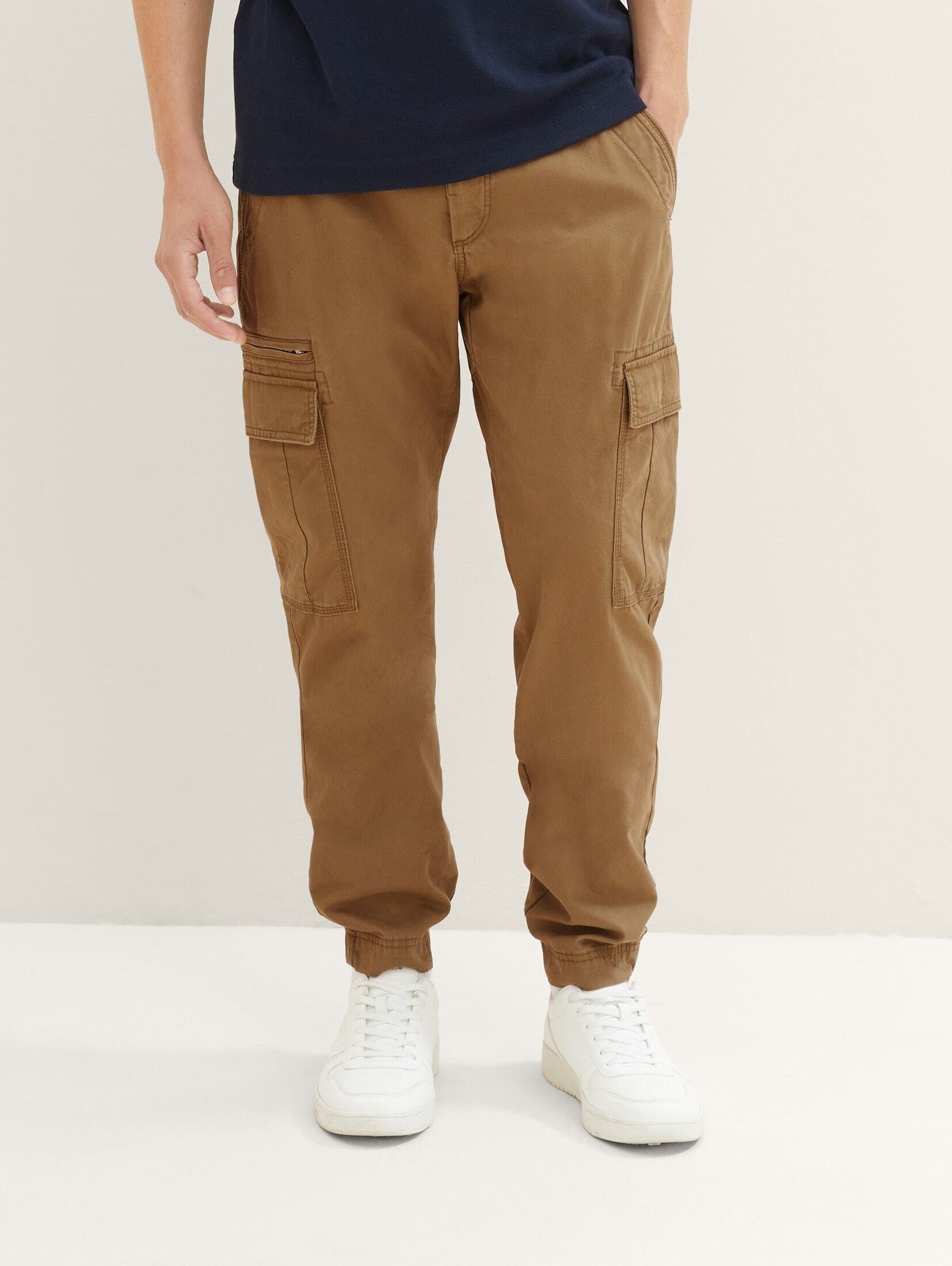 TOM TAILOR Chinohose Cargo Hose Otter Brown