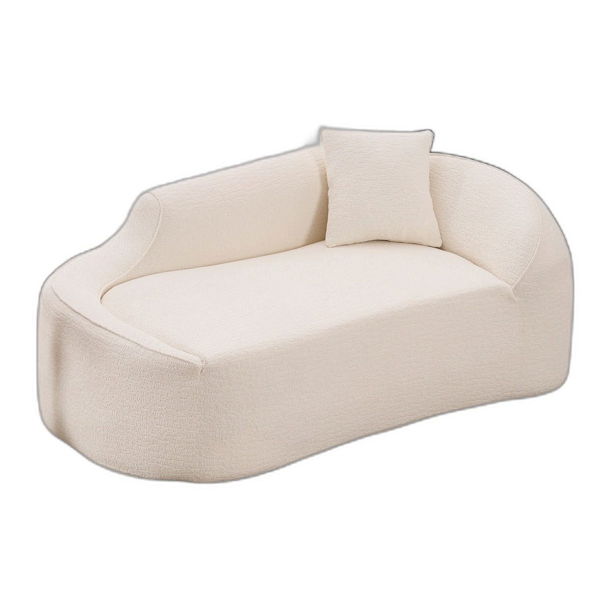 SIKAINI Schlafsofa Schlafsofa aus Chenille in Weiss, 1 Teile
