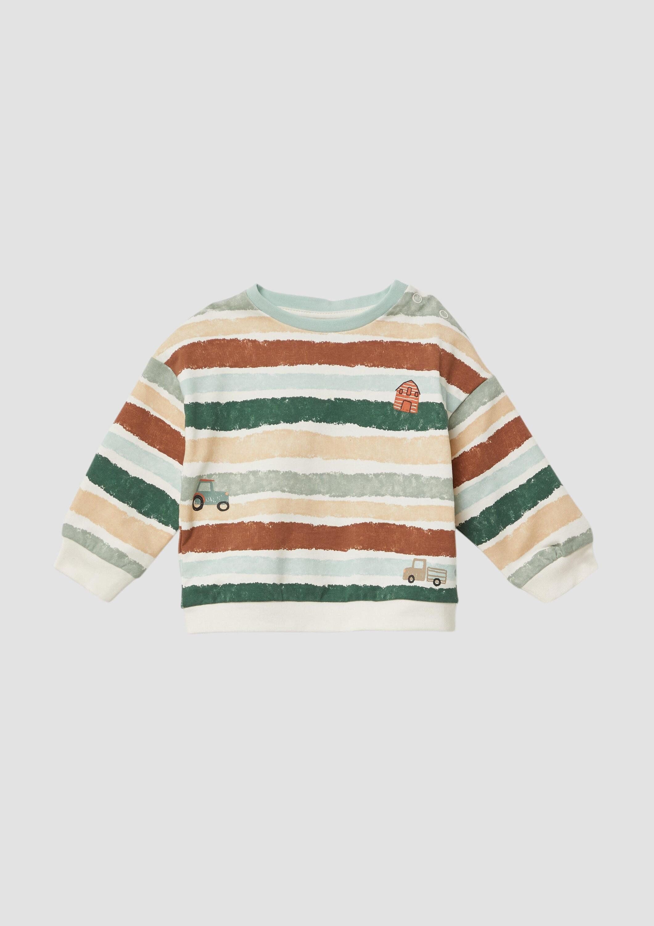 s.Oliver Sweatshirt Sweatshirt Sweatshirt mit All-over-Print