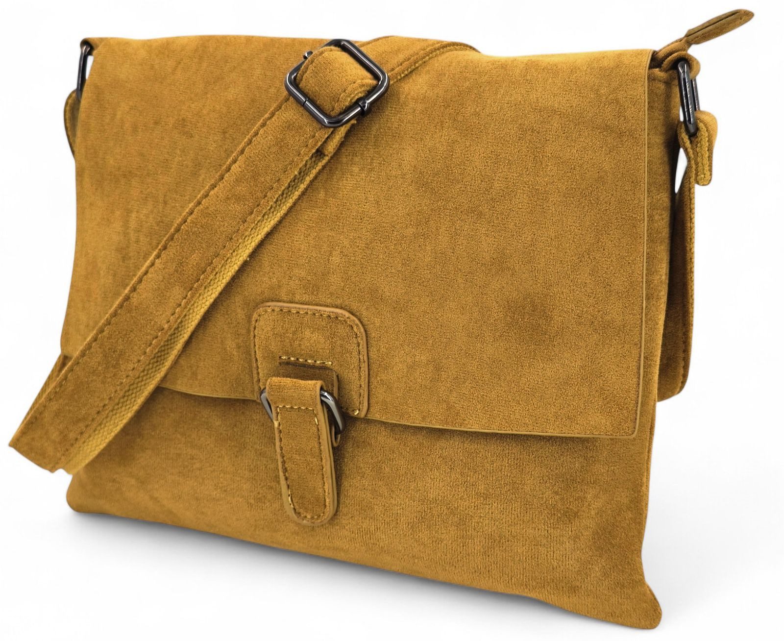 styleBREAKER Schultertasche Samtige Schultertasche (1-tlg)