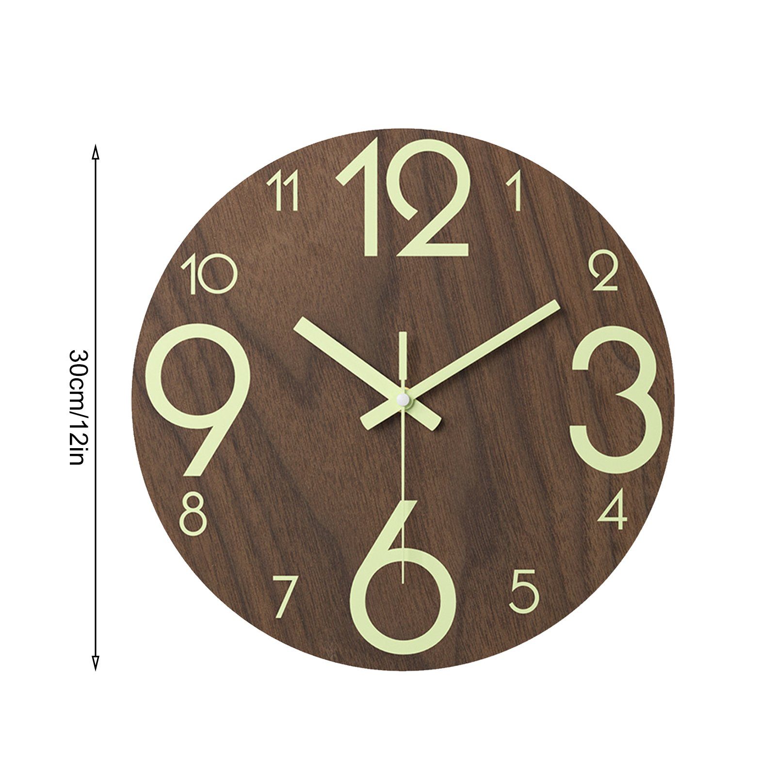 TWSOUL Wanduhr 12 Zoll leuchtende Wanduhr günstig online kaufen