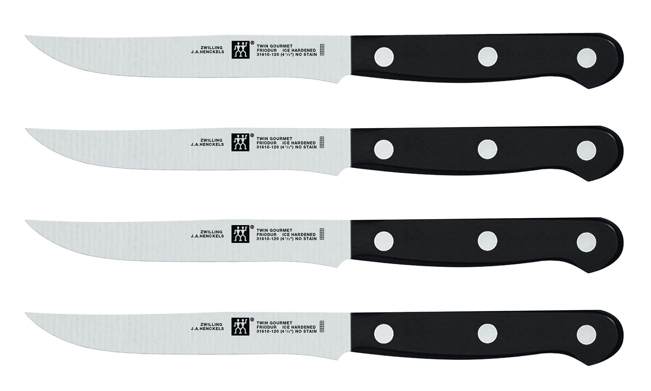 Zwilling Стейк ножи ZWILLING TWIN Gourmet Стейк ножиset,Messer 4-tlg eisgehärtete Klinge (4 Stück)