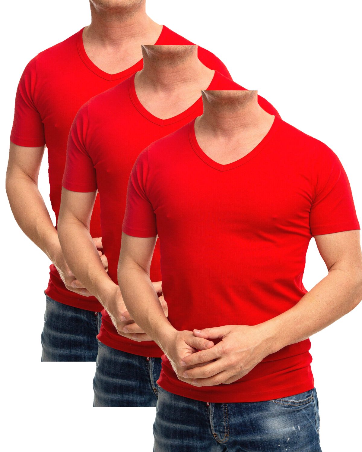 Jack & Jones T-Shirt (Spar-Set, 3er-Pack) in Unifarben