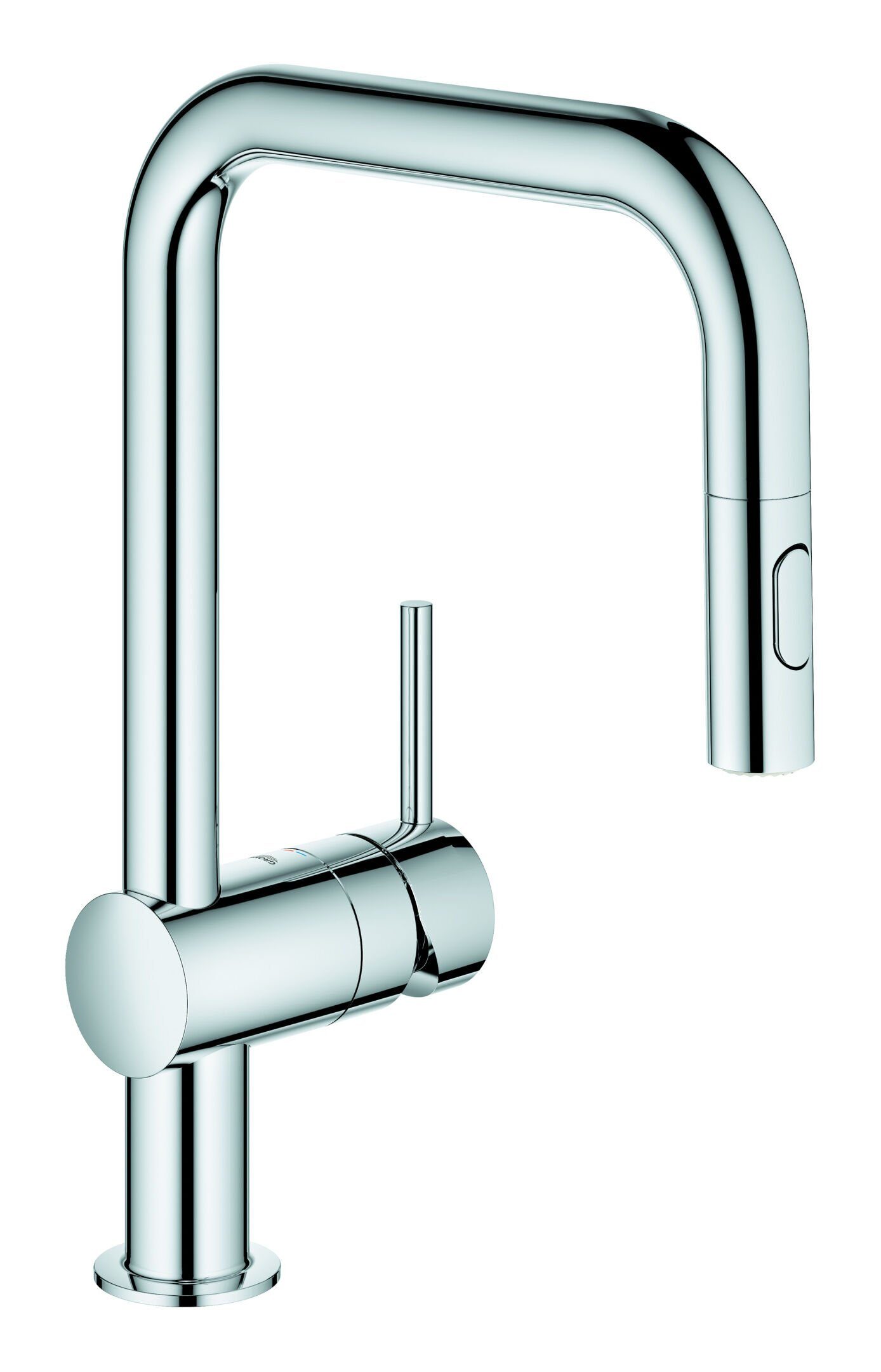 Grohe Küchenarmatur Minta Einhand-Spültischbatterie mit ausziehbarer Brause U-Auslauf