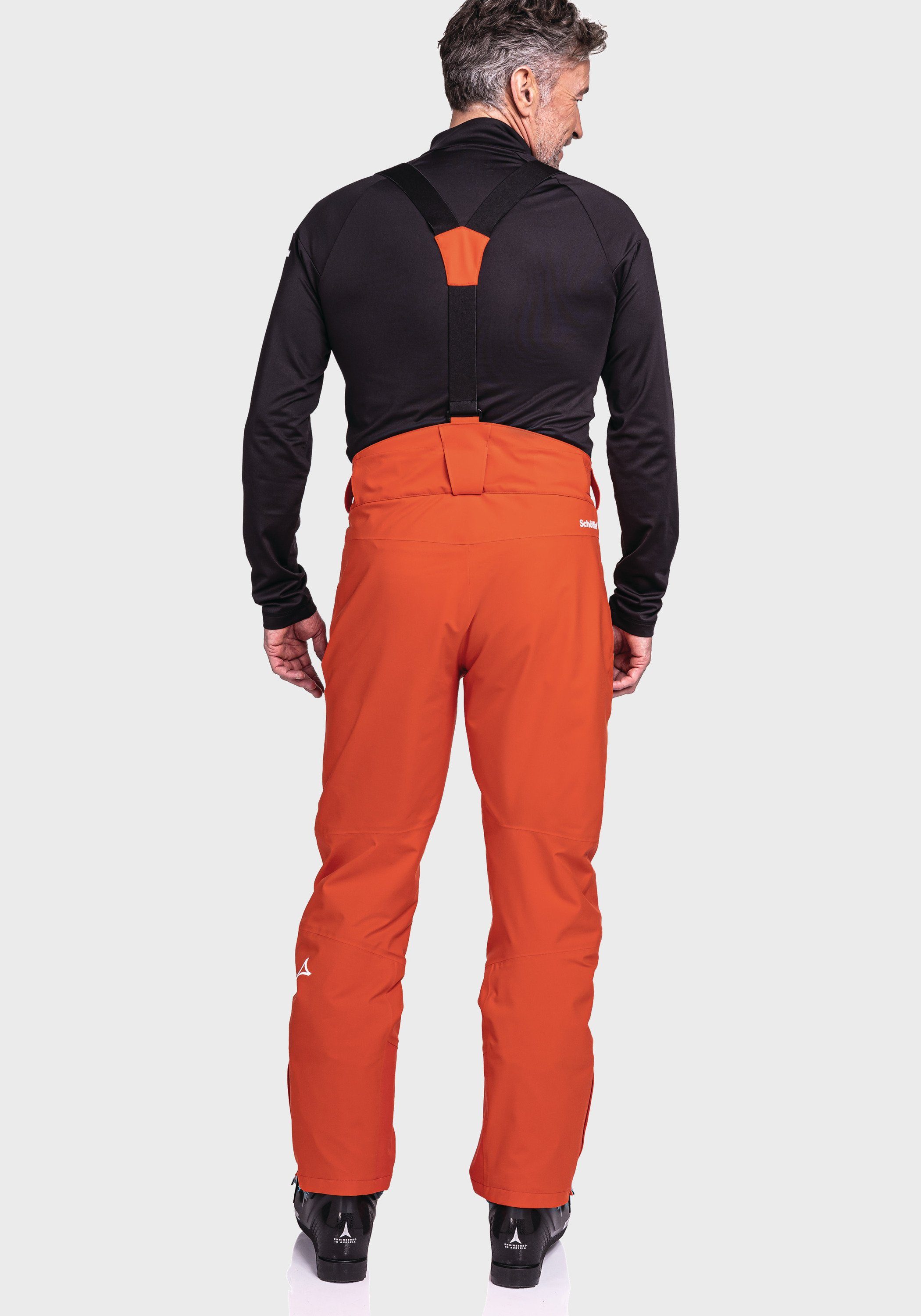 Pants orange M Weissach Ski Schöffel Latzhose
